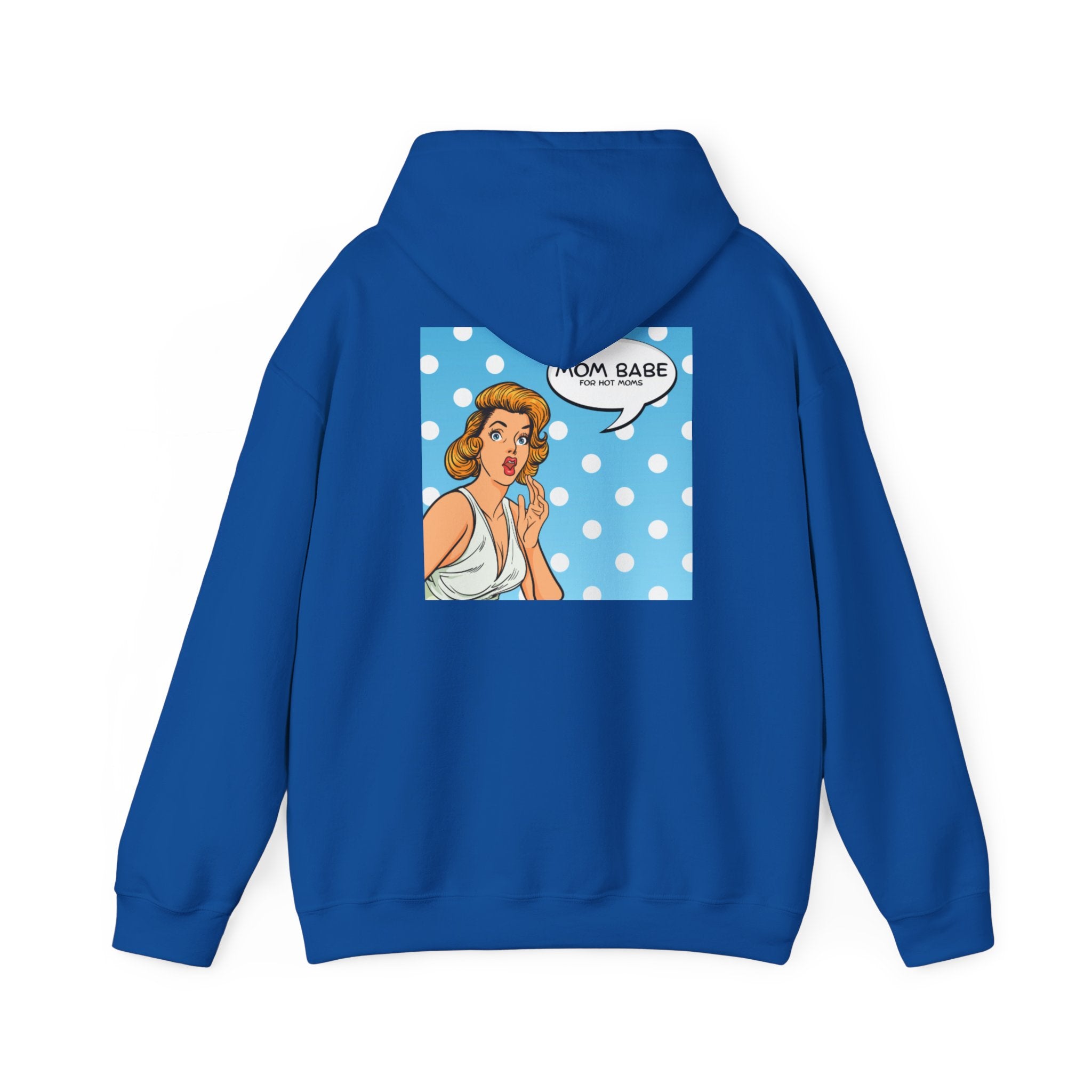 Mom Babe For Hot Moms - Retro Pop Art Graphic Hoodie