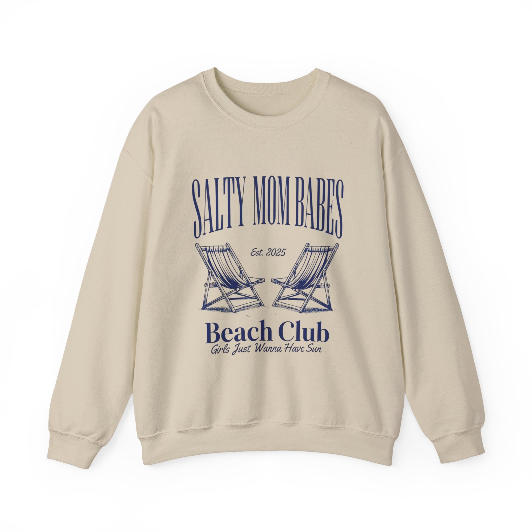Salty Mom Babes Beach Club- Girls Just Wanna Have Sun Graphic Sweatshirt