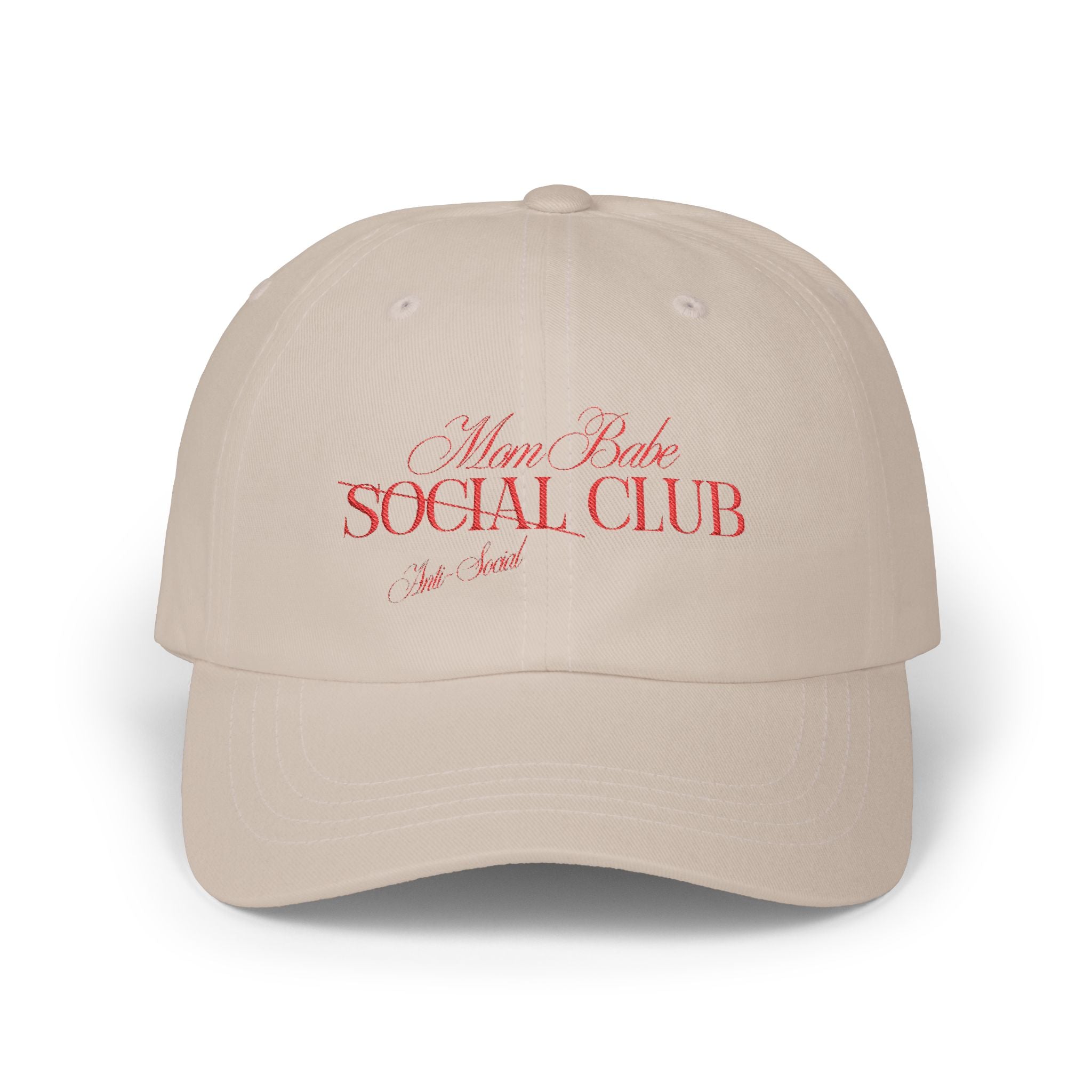 Mom Babe Anti-Social Club - Red Embroidery