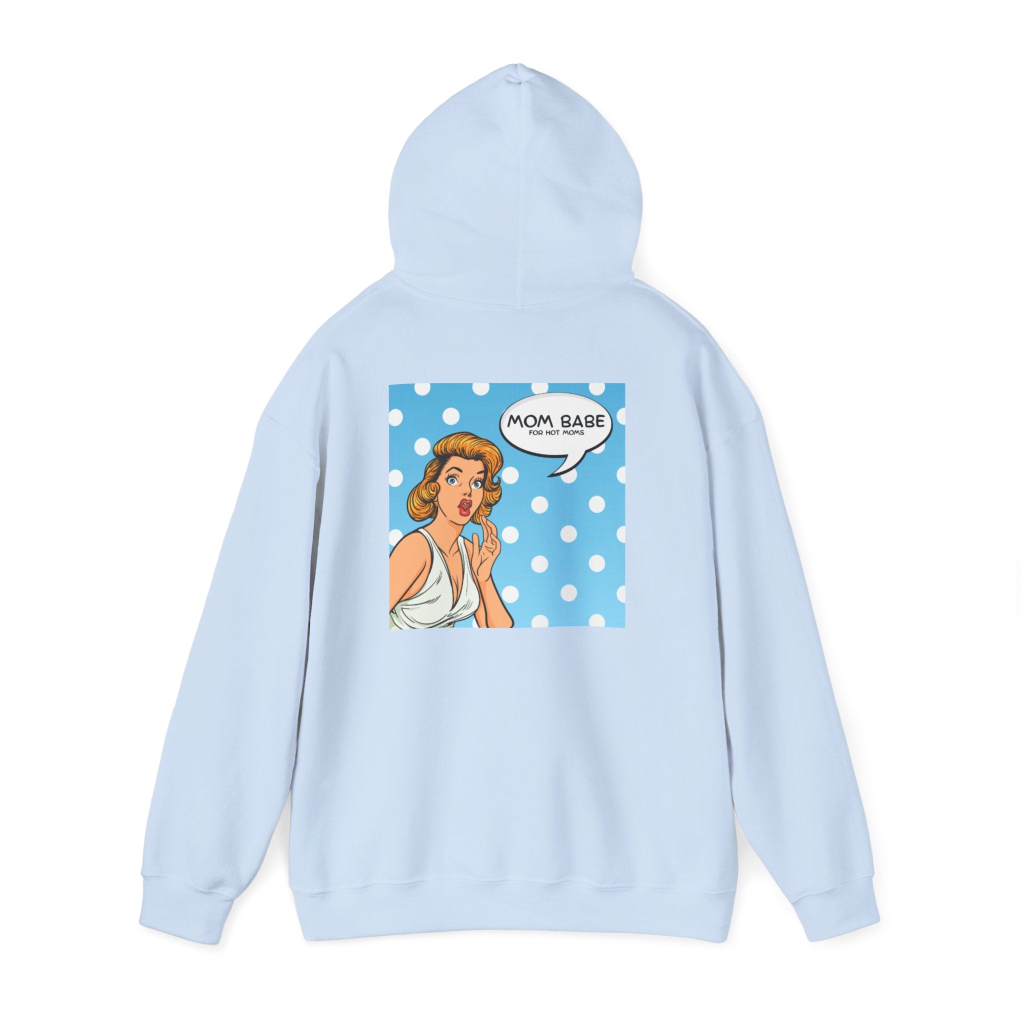 Mom Babe For Hot Moms - Retro Pop Art Graphic Hoodie