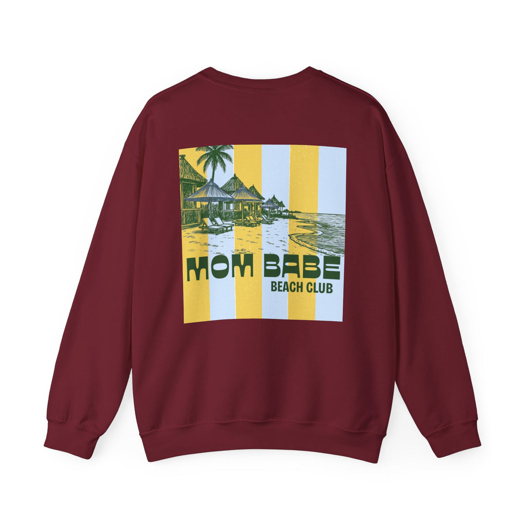 Mom Babe Beach Club - Graphic Sweatshirt
