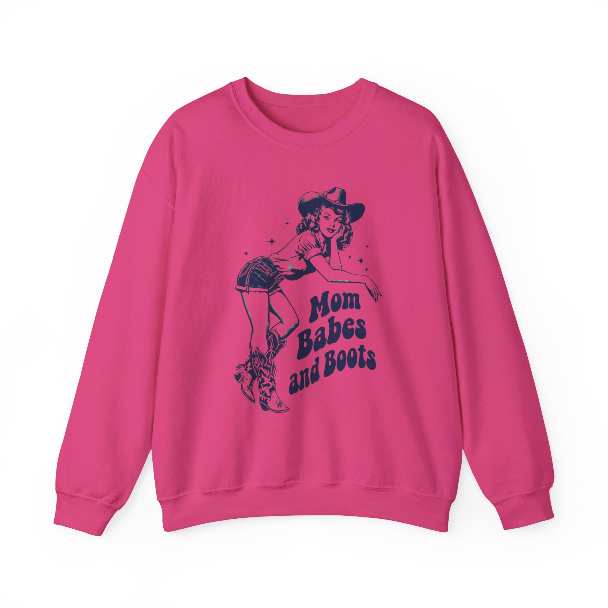 Mom Babes and Boots - Graphic Sweatshirt