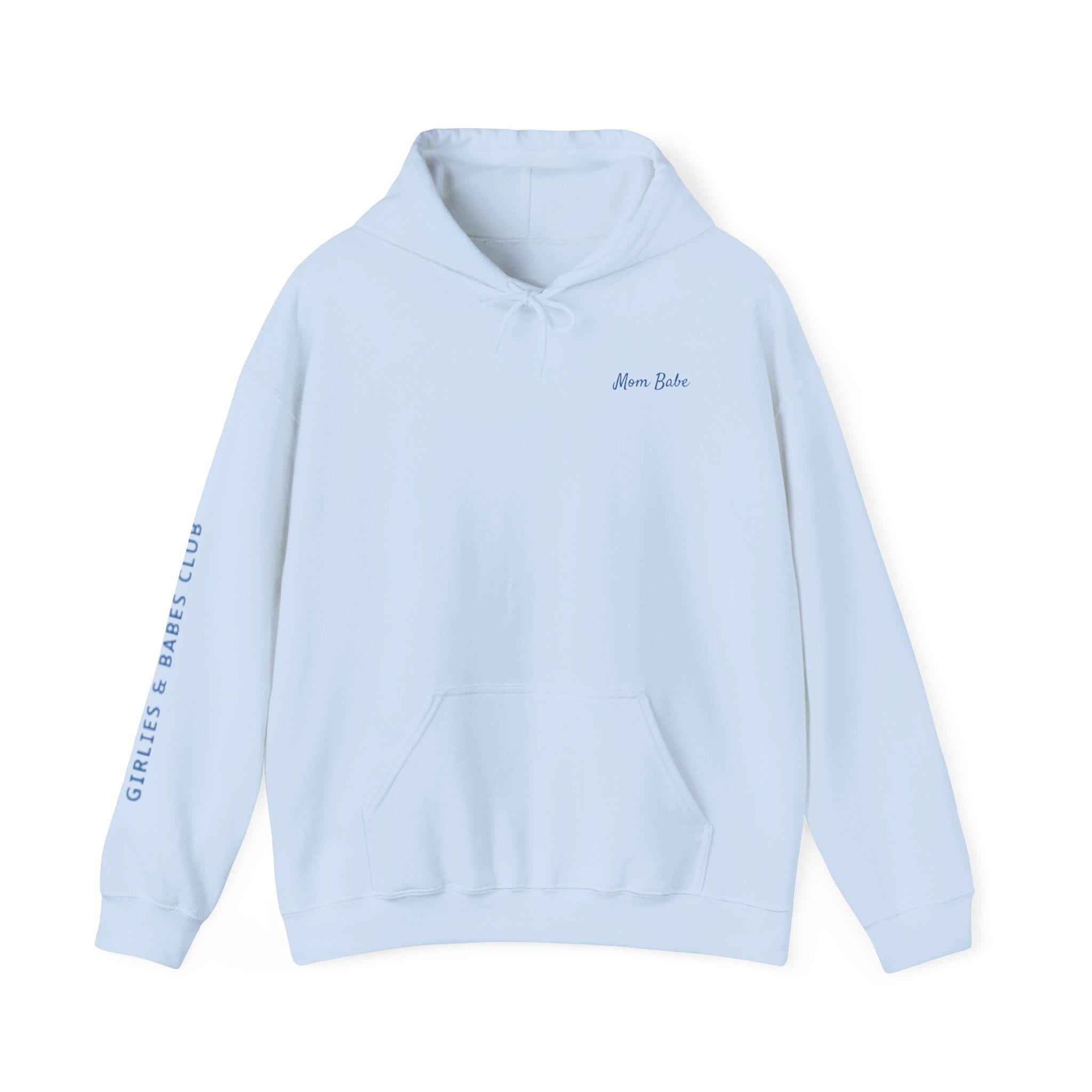 Mom Babe Girl Mom Club - Striped Graphic Hoodie