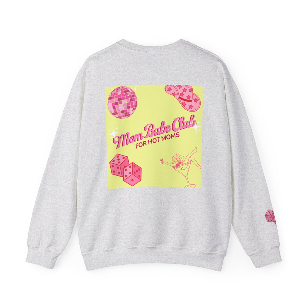 Mom Babe Club - For Hot Moms — Pink Graphic Sweatshirt