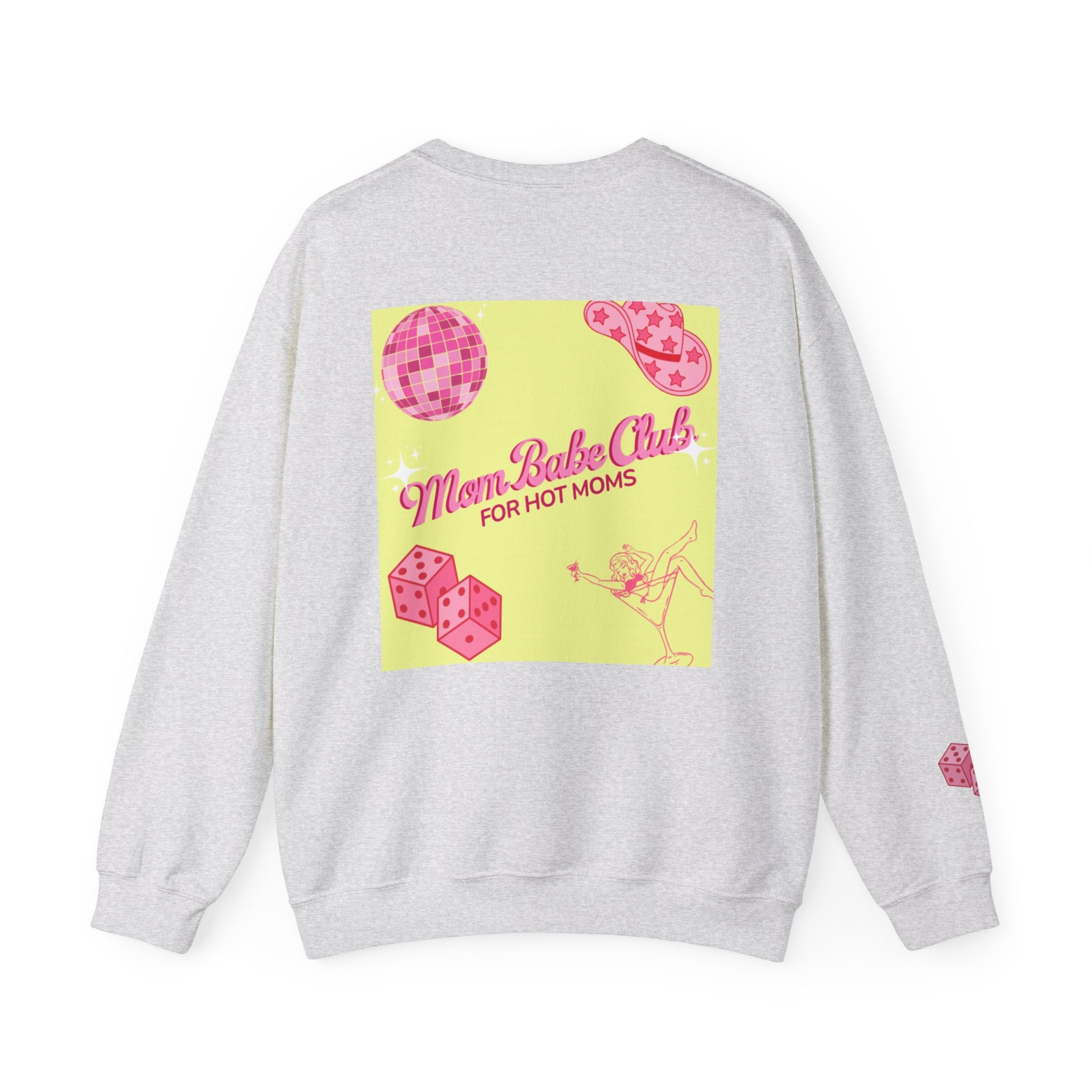 Mom Babe Club - For Hot Moms — Pink Graphic Sweatshirt