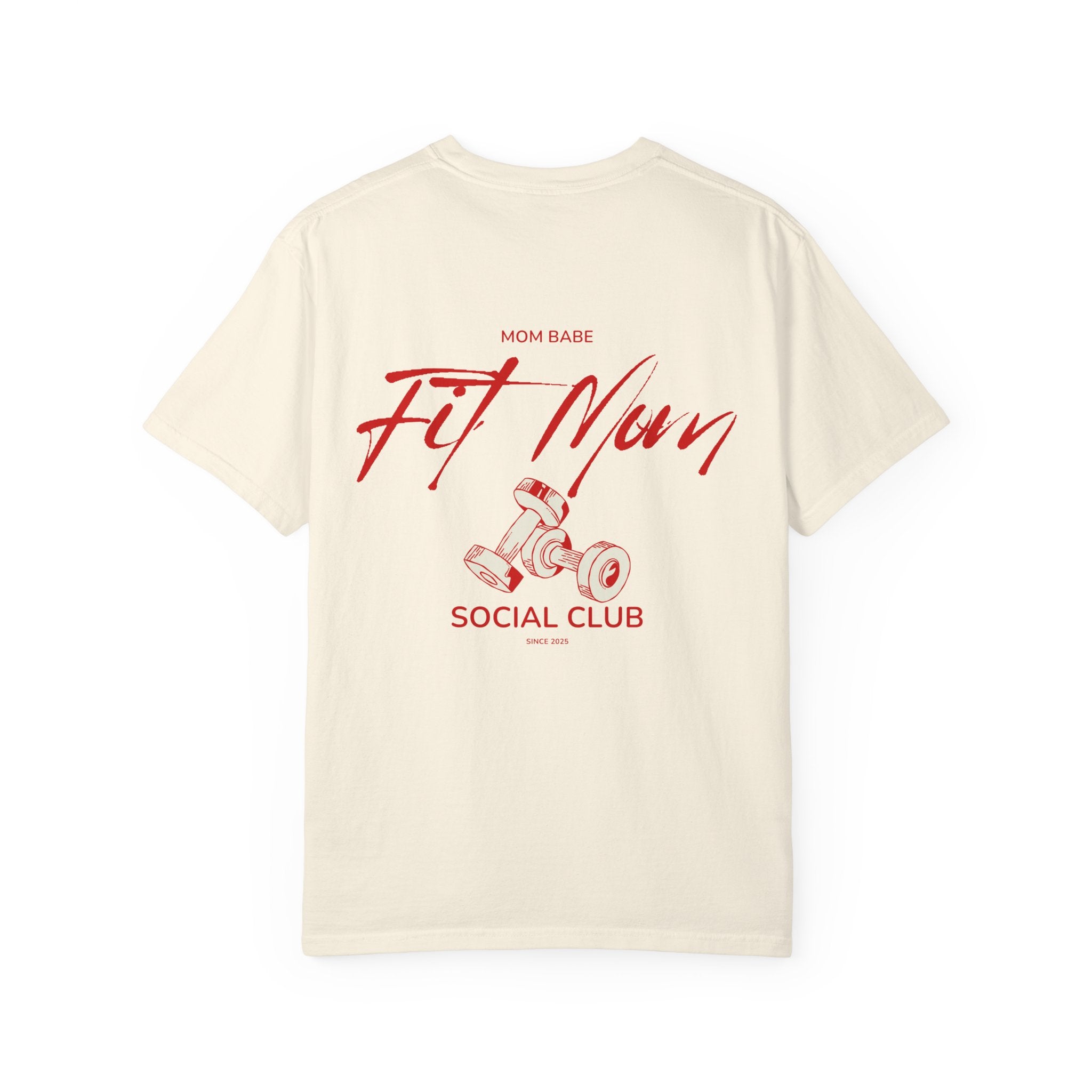Fit Mom Social Club - Mom Babe Tee Red