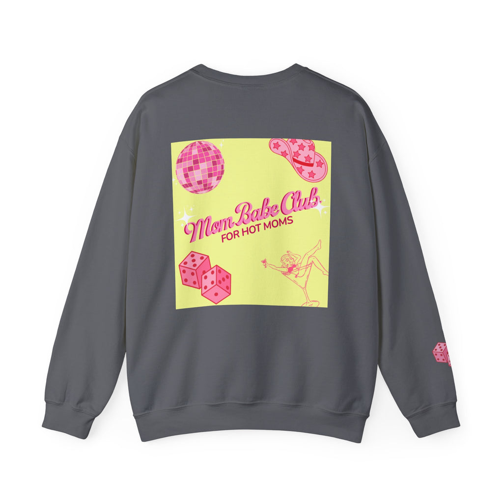 Mom Babe Club - For Hot Moms — Pink Graphic Sweatshirt