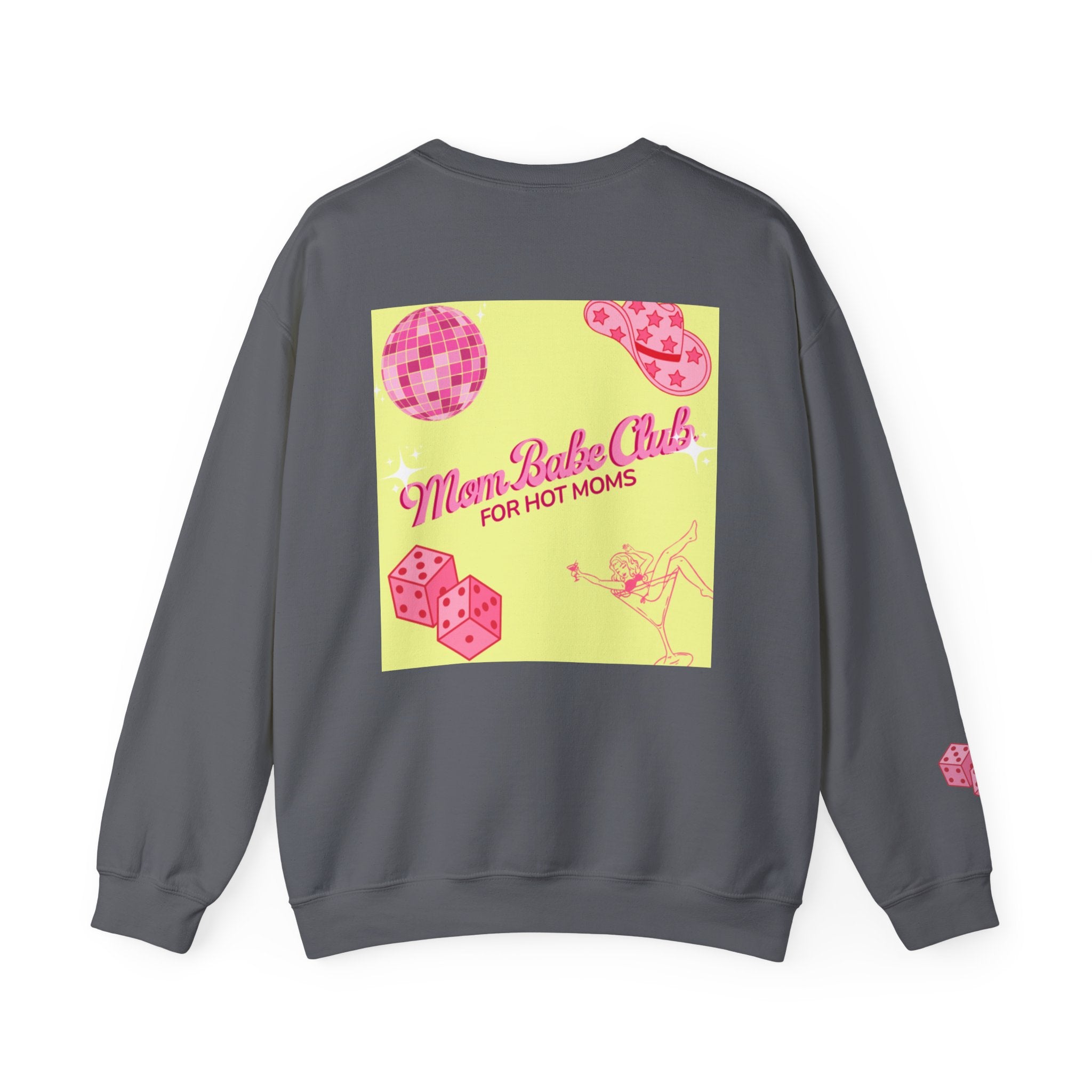 Mom Babe Club - For Hot Moms — Pink Graphic Sweatshirt