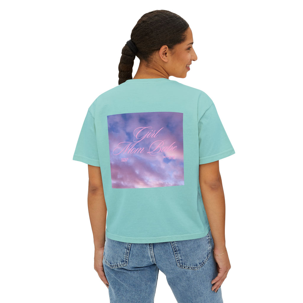 Girl Mom Babe - Cloudy Graphic Tee