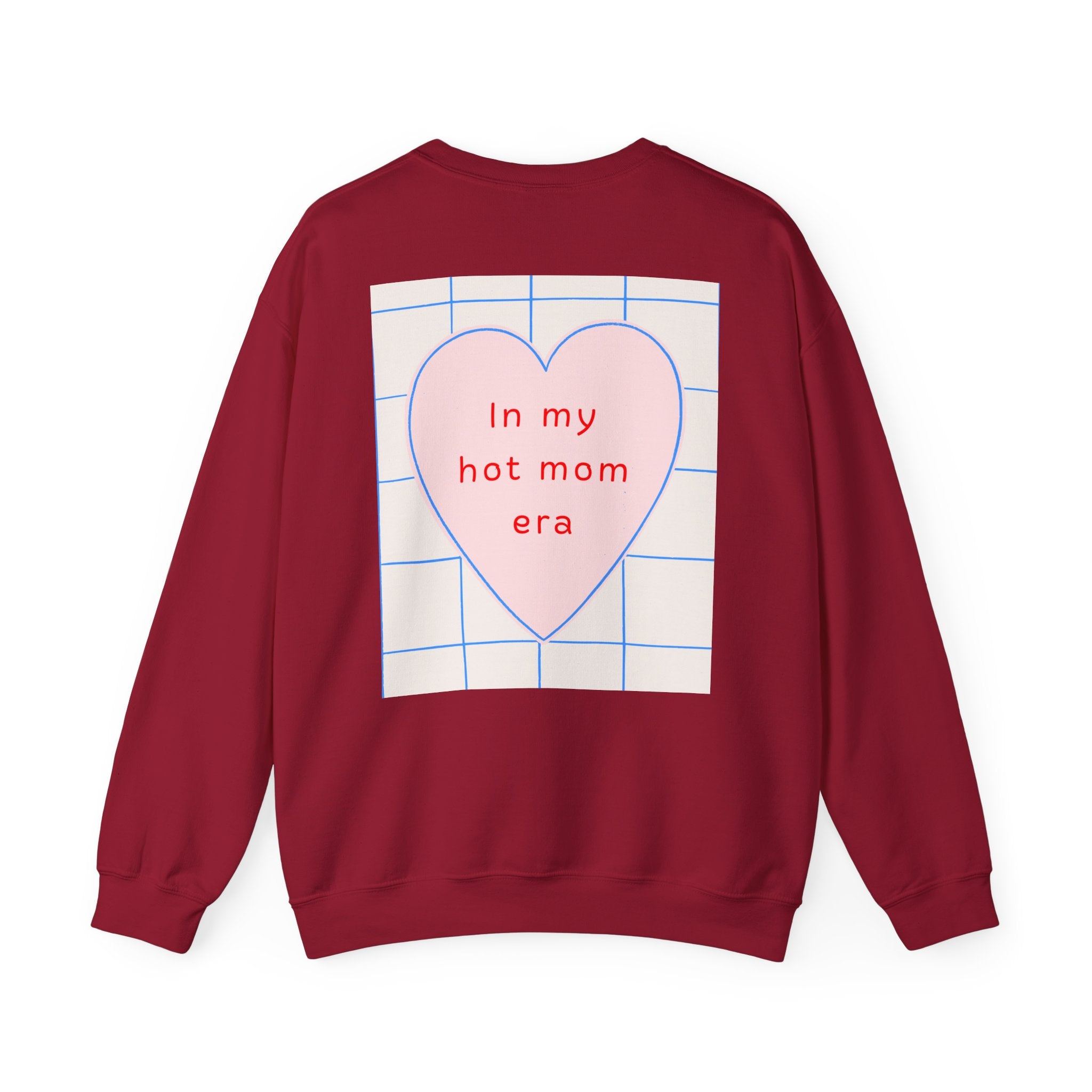 In My Hot Mom Era - Heart Graphic Sweatshirt