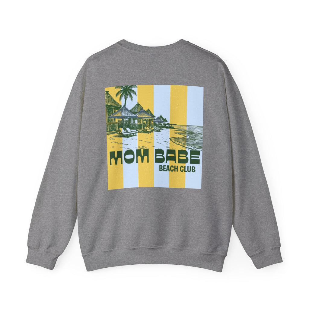 Mom Babe Beach Club - Graphic Sweatshirt