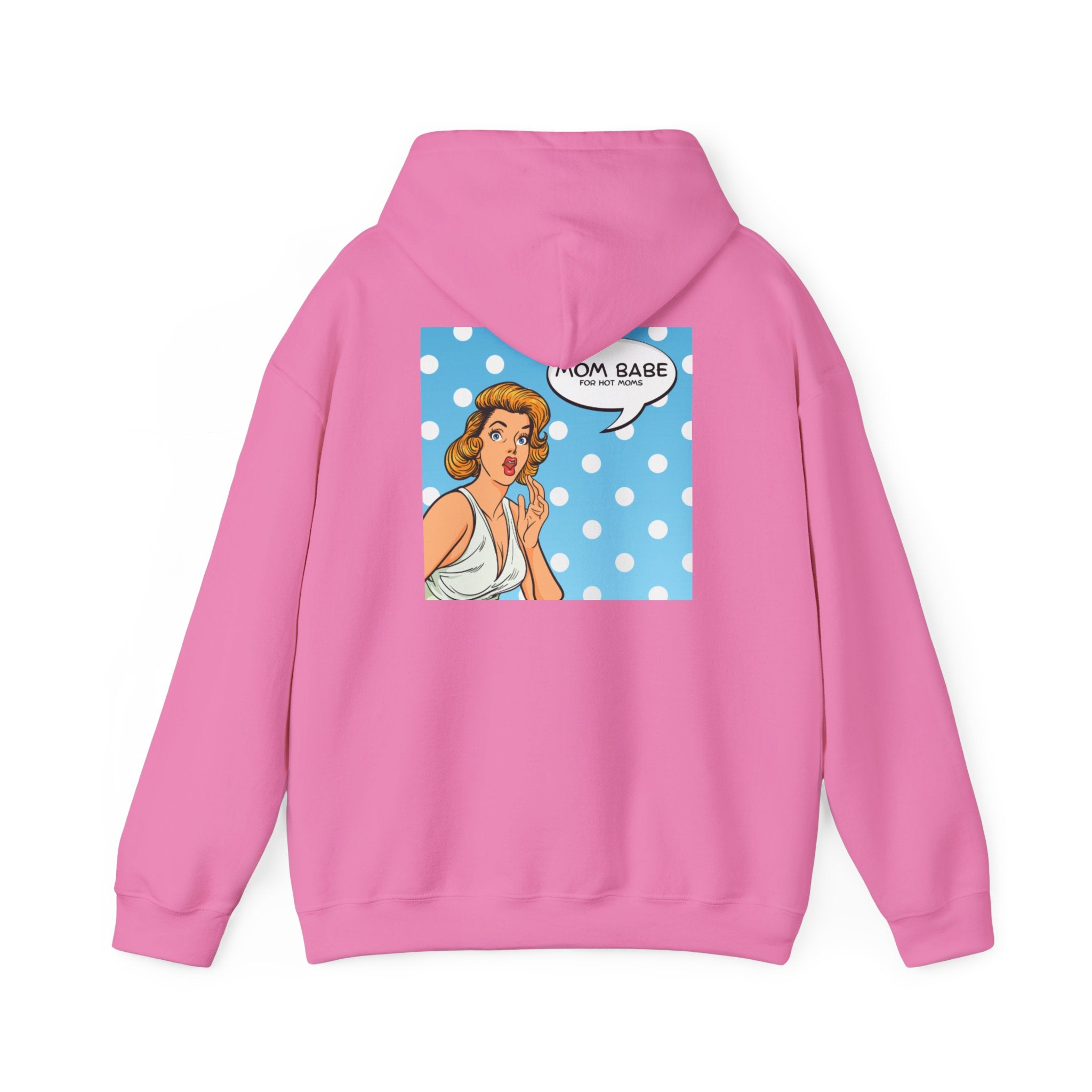 Mom Babe For Hot Moms - Retro Pop Art Graphic Hoodie