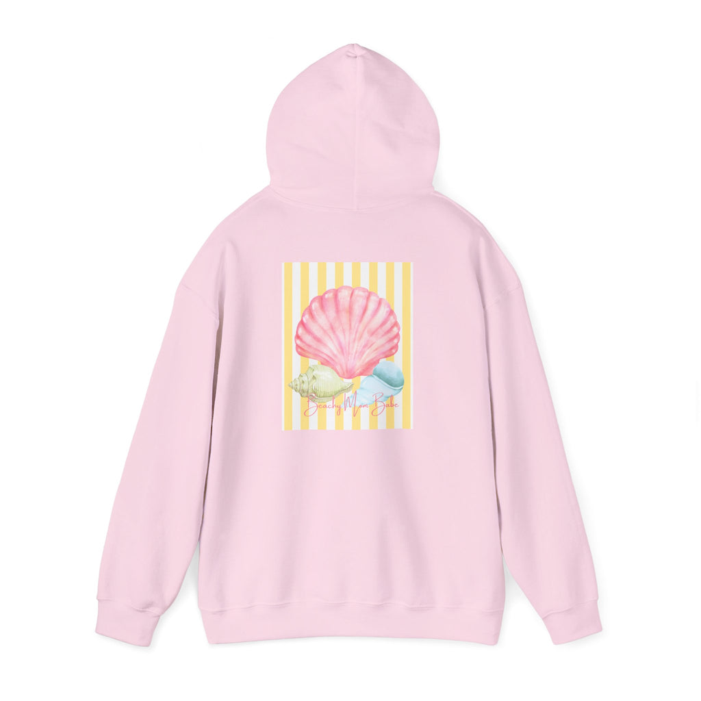 Beach Mom Babe - Pastel Shell Graphic Hoodie