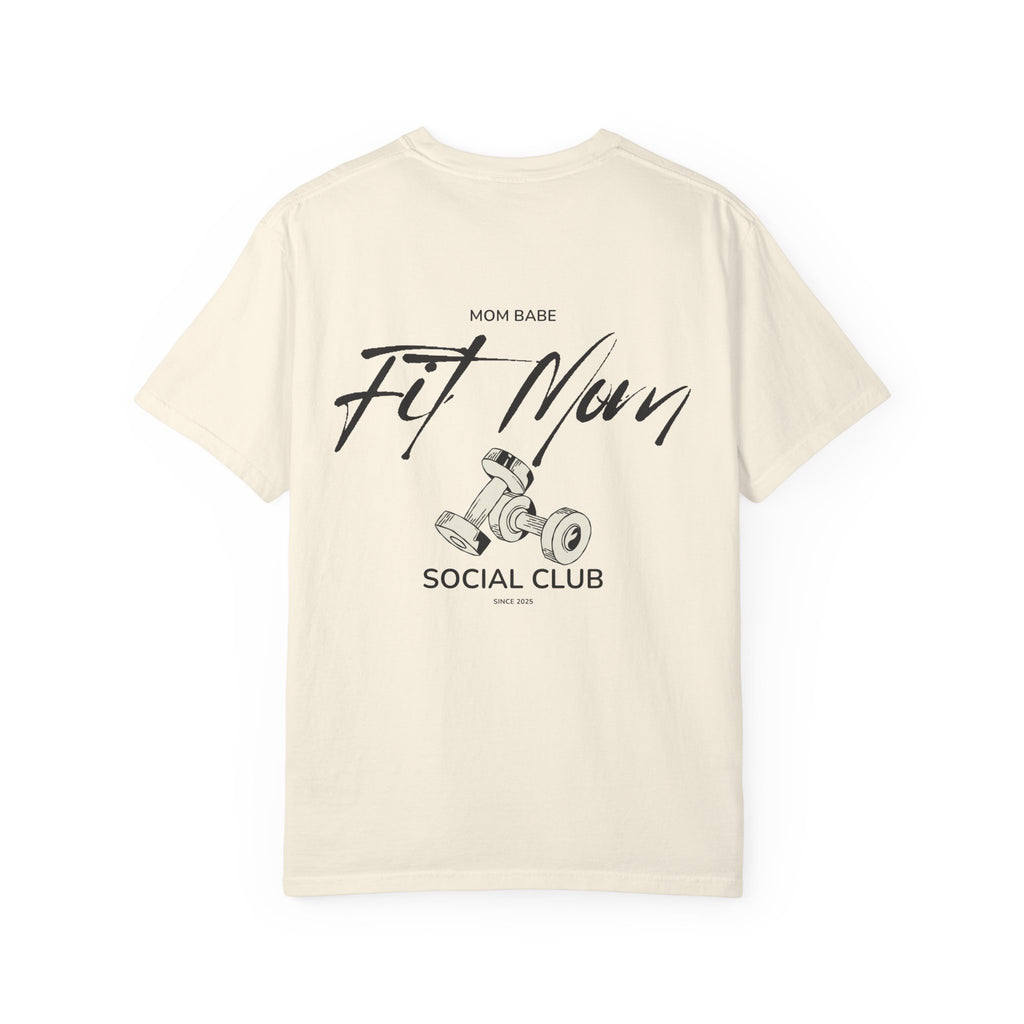 Fit Mom Social Club - Mom Babe Tee Black