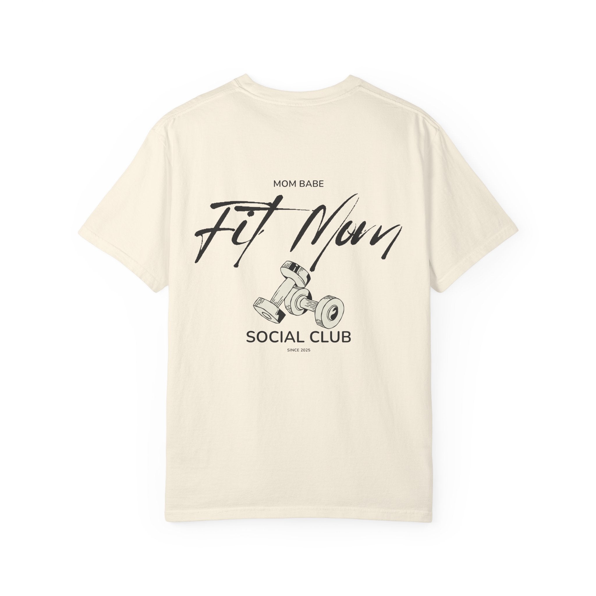 Fit Mom Social Club - Mom Babe Tee Black