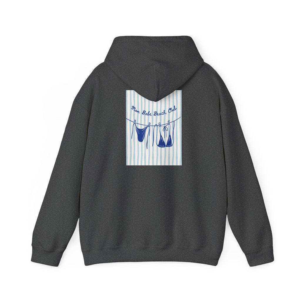 Mom Babe Beach Club - Bikini Graphic Hoodie