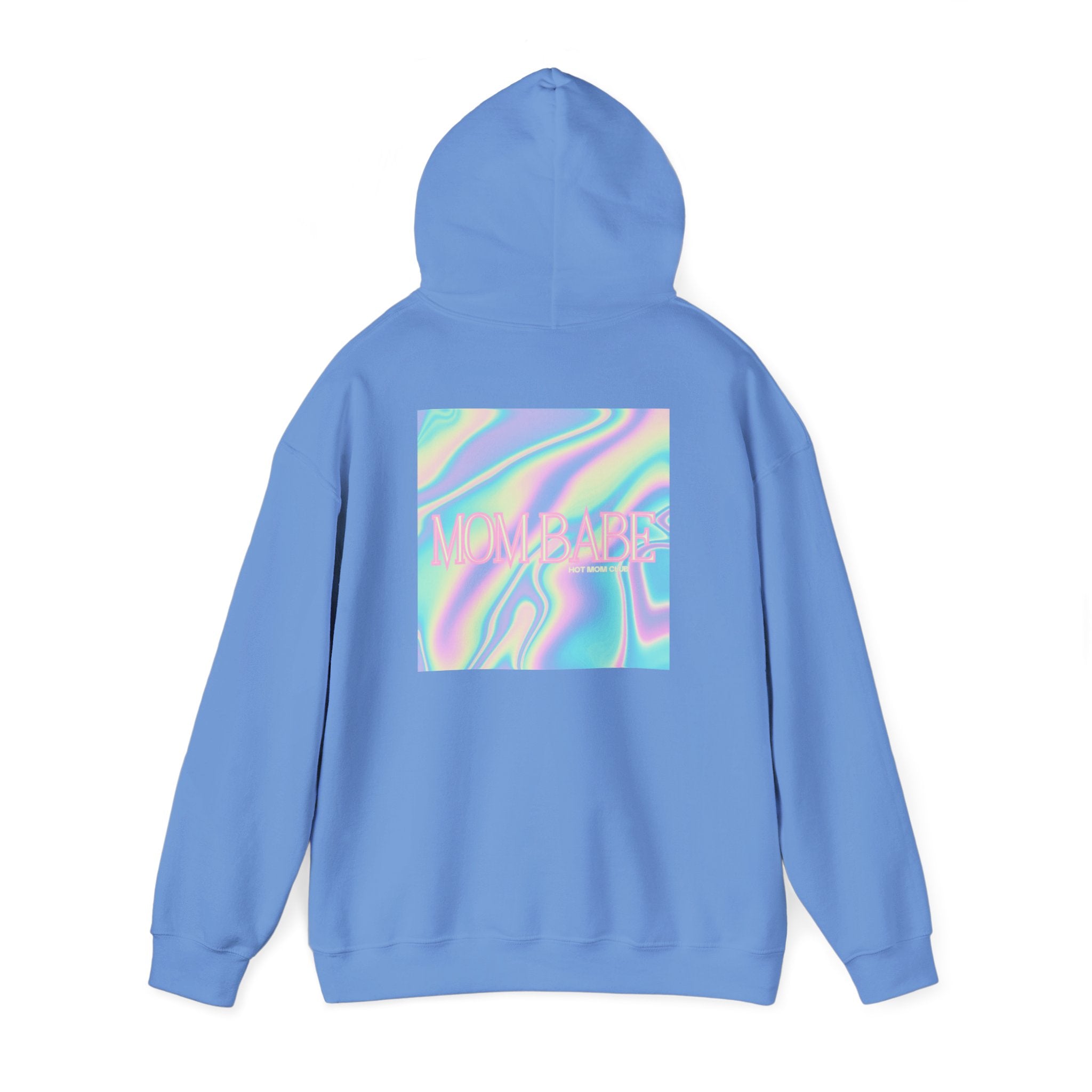 Mom Babe — Holographic Graphic Hoodie