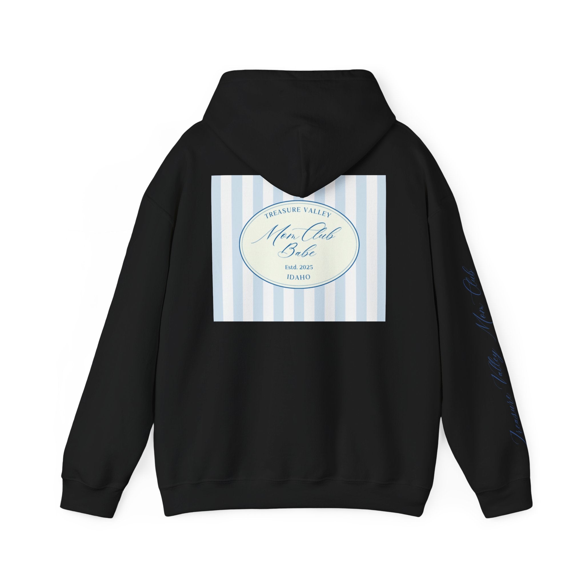 Treasure Valley Mom Club - Striped Graphic Hoodie