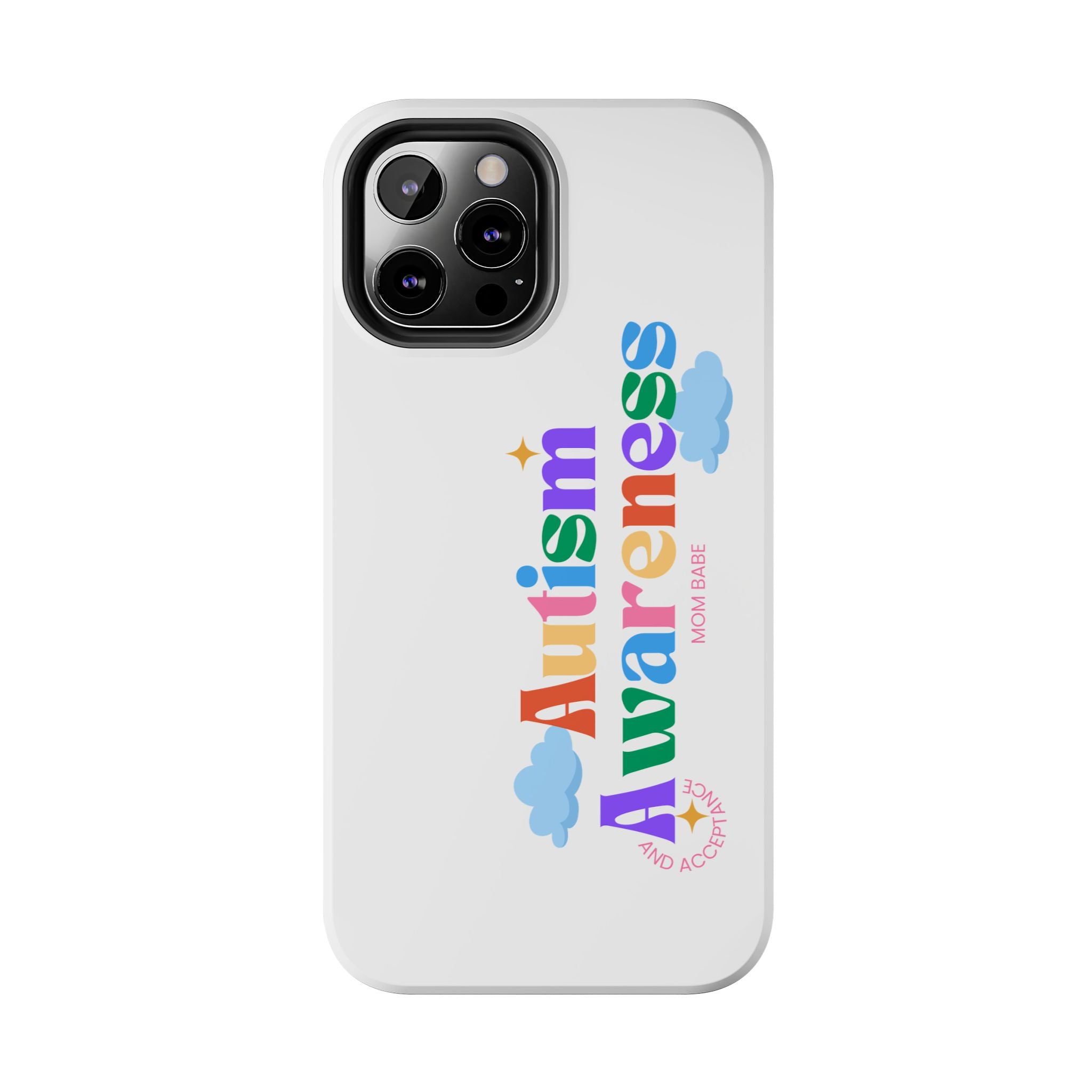 Copy of Autism Awareness and Acceptance — Checkered Heart Phone Case