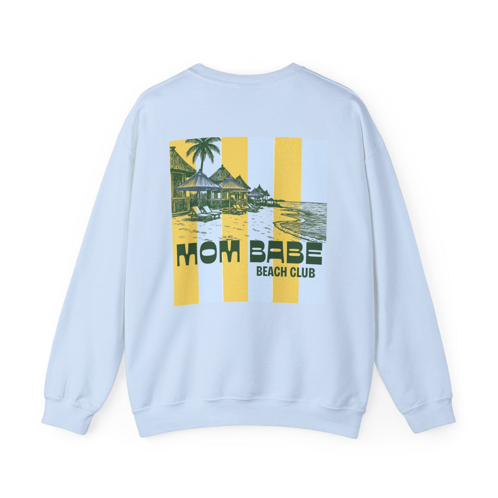 Mom Babe Beach Club - Graphic Sweatshirt