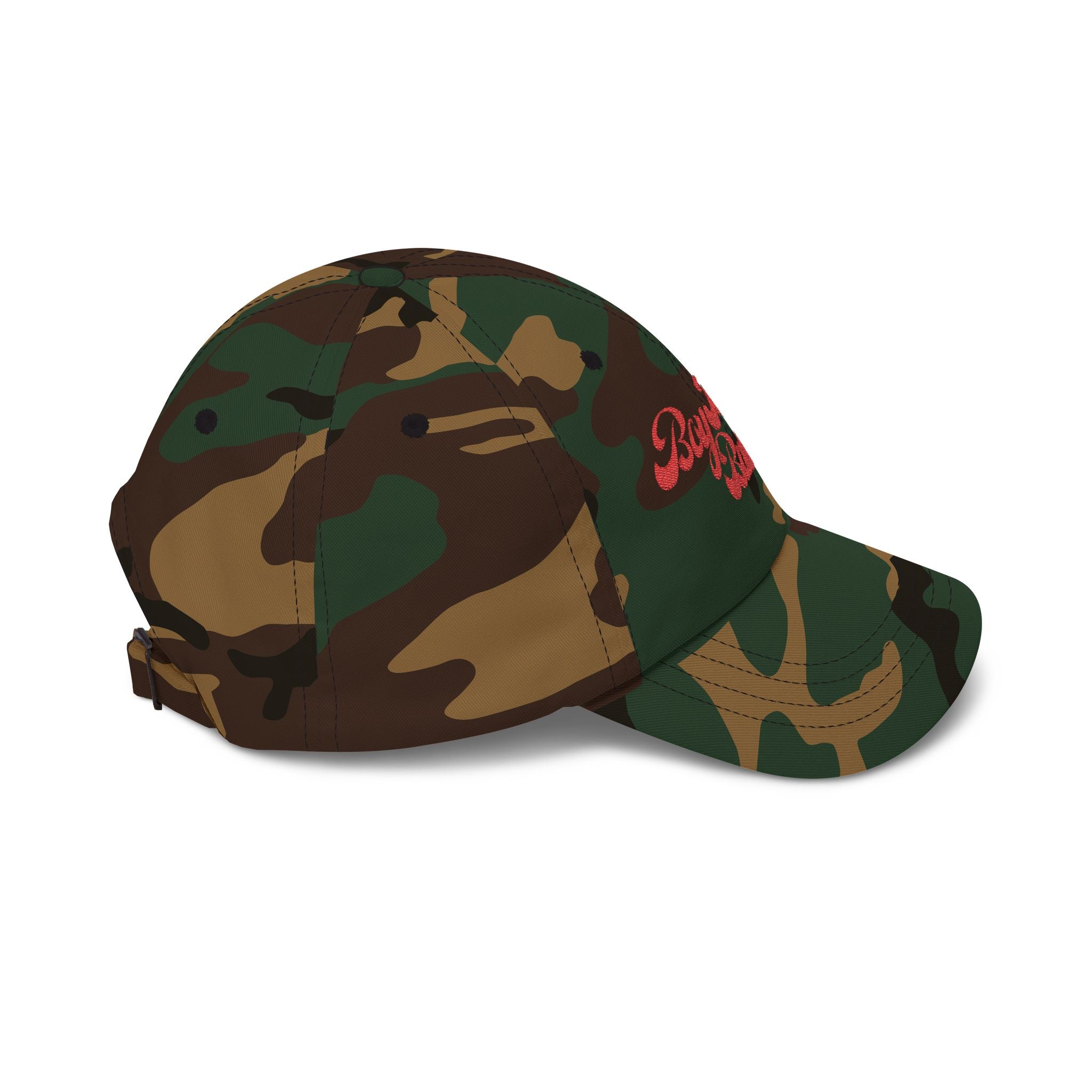 Boy Mom Babe - Kiss Graphic Embroidered Cap