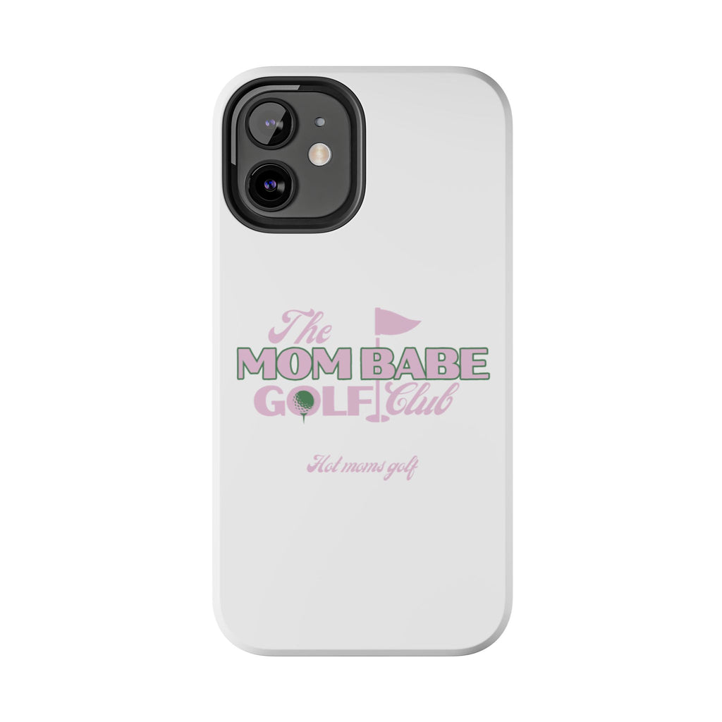 The Mom Babe Golf Club - Pink Vintage Golf Tough Phone Case