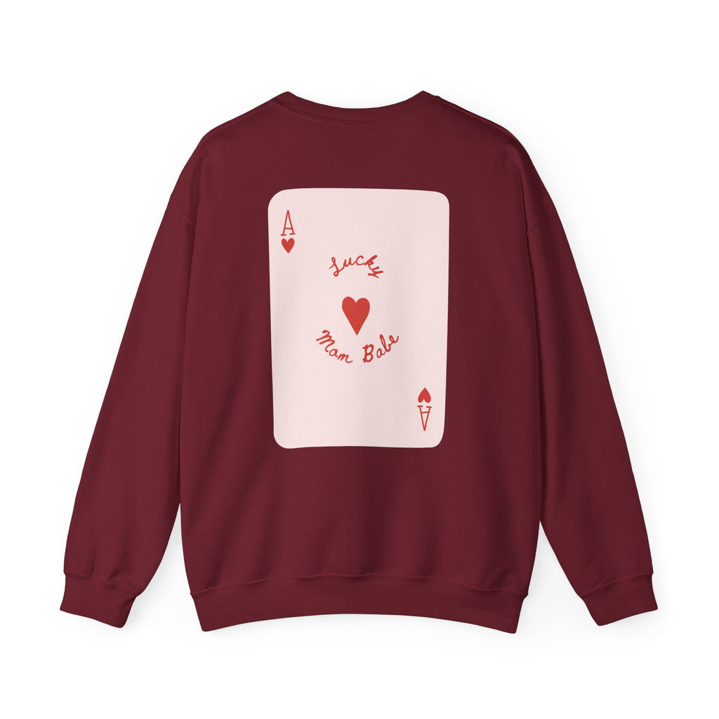 Lucky Mom Babe - Graphic Sweatshirt