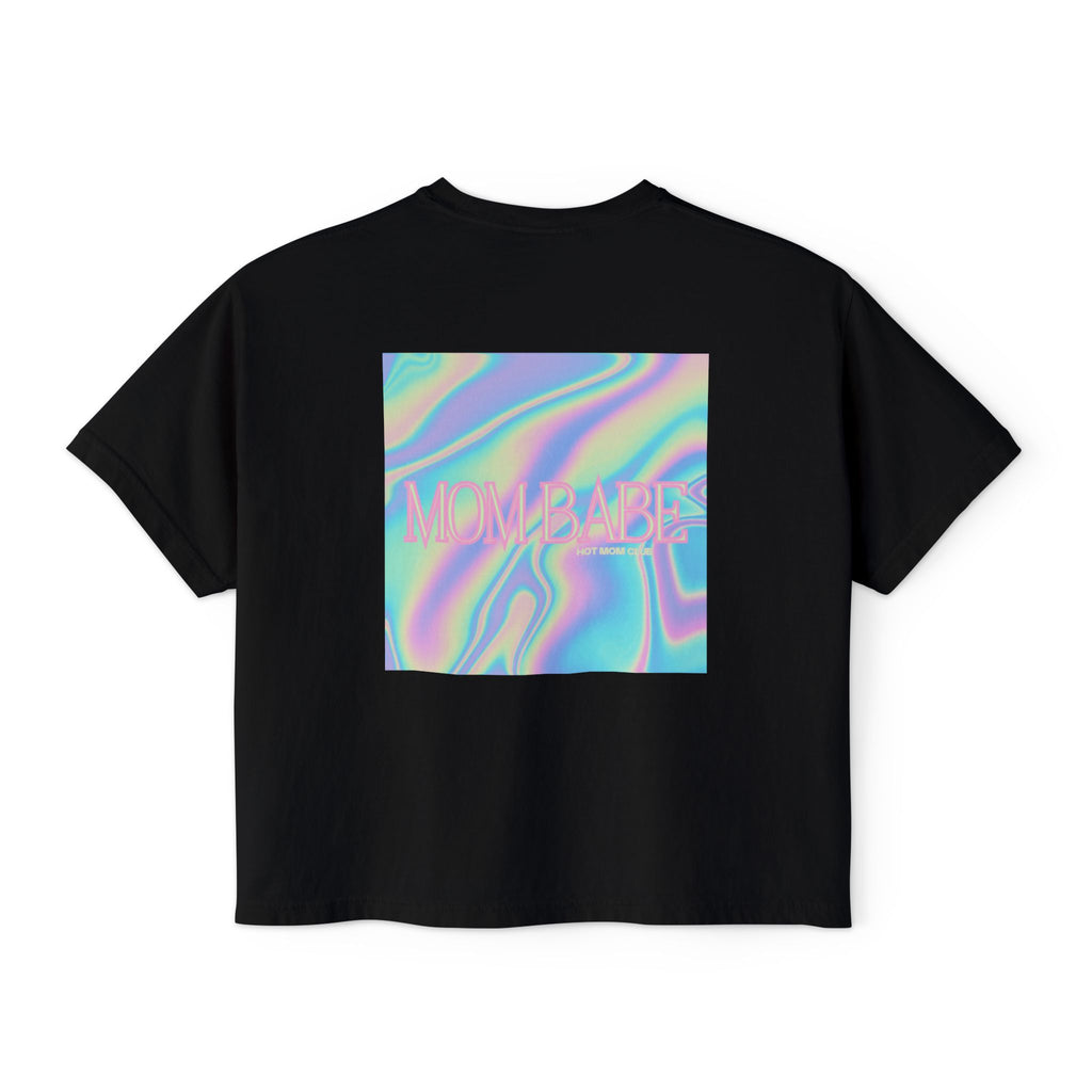 Mom Babe — Holographic Graphic Tee
