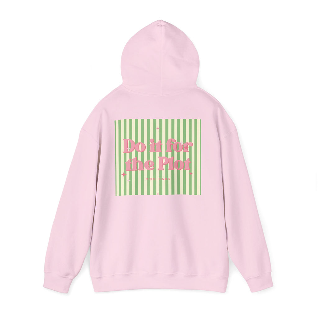 Do It For The Plot Mom Babe - Striped Graphic Hoodie