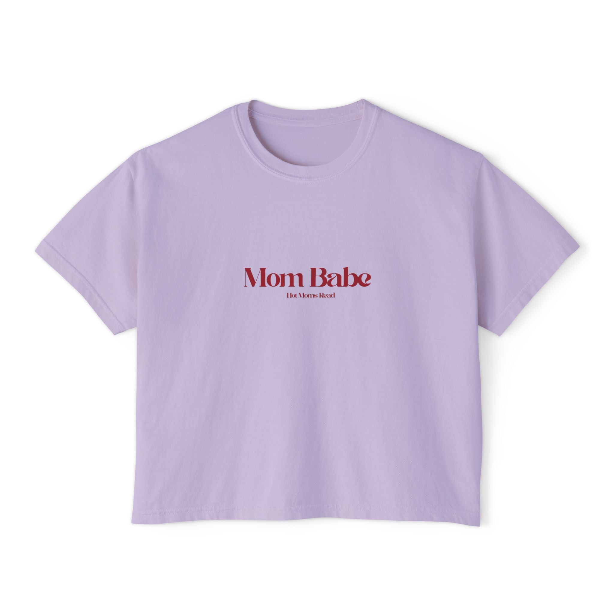 Mom Babe Book Club - Hot Moms Read Graphic Crop Tee