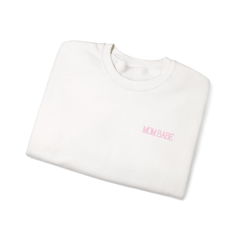 Mom Babe — Holographic Graphic Sweatshirt