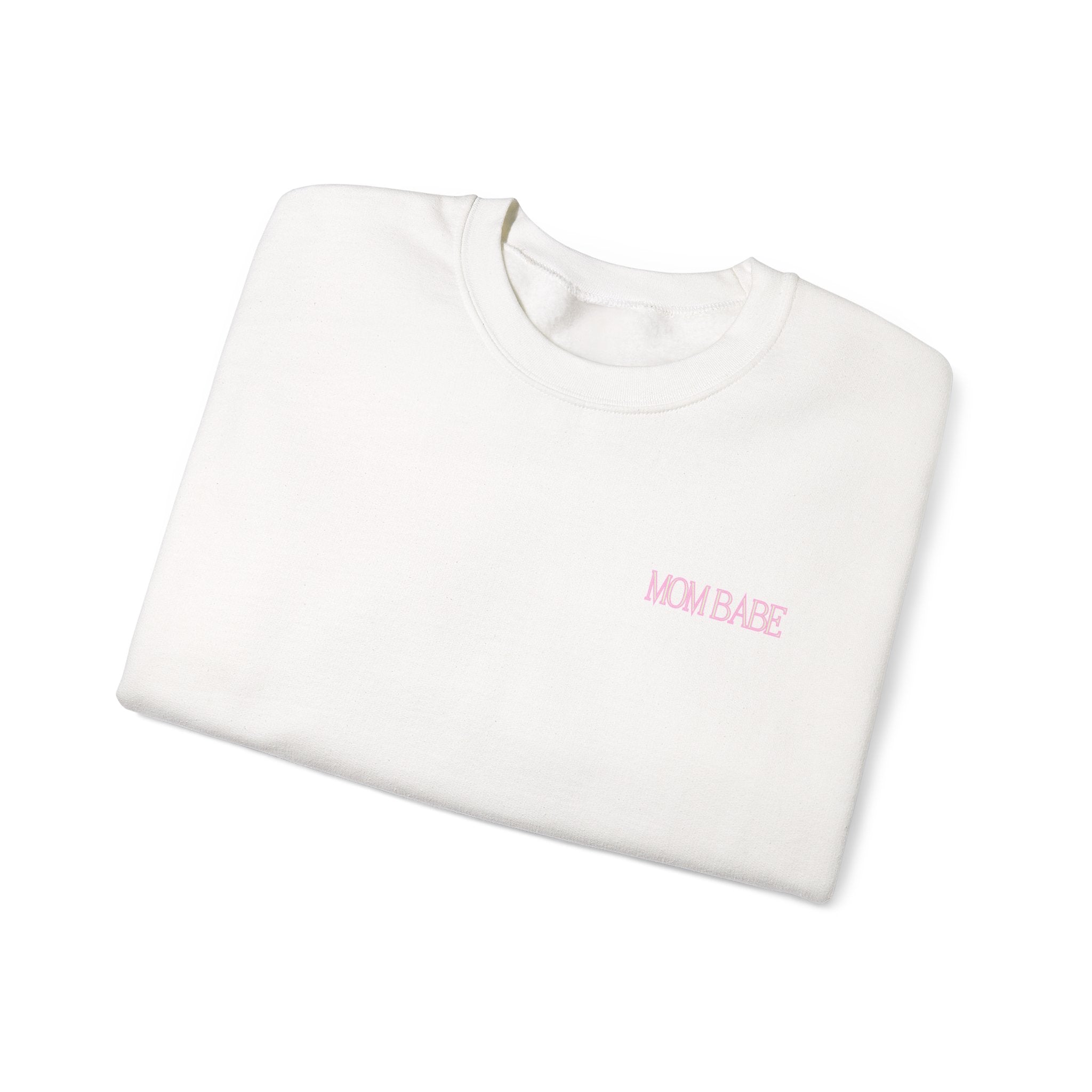 Mom Babe — Holographic Graphic Sweatshirt