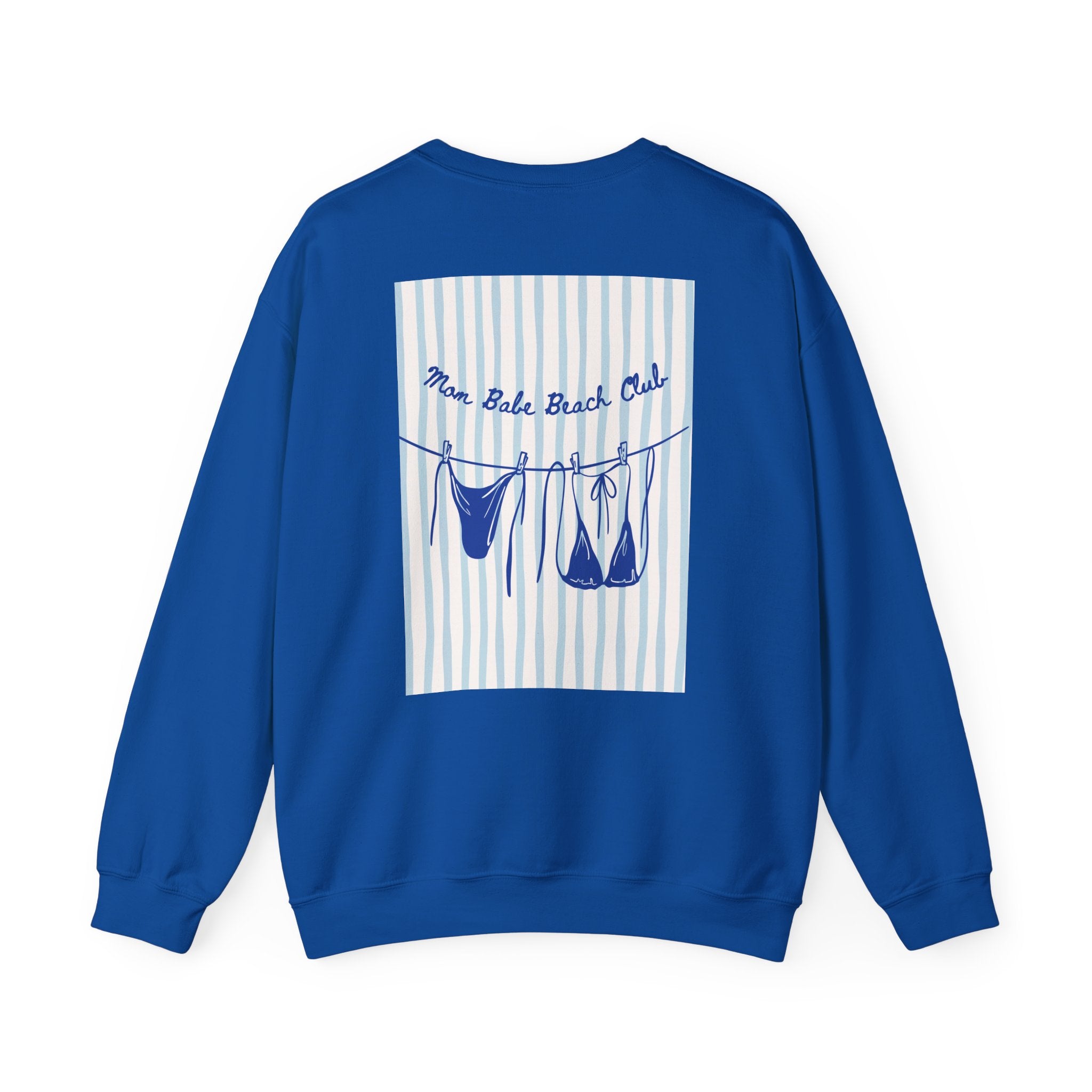Mom Babe Beach Club - Bikini Graphic Sweatshirt