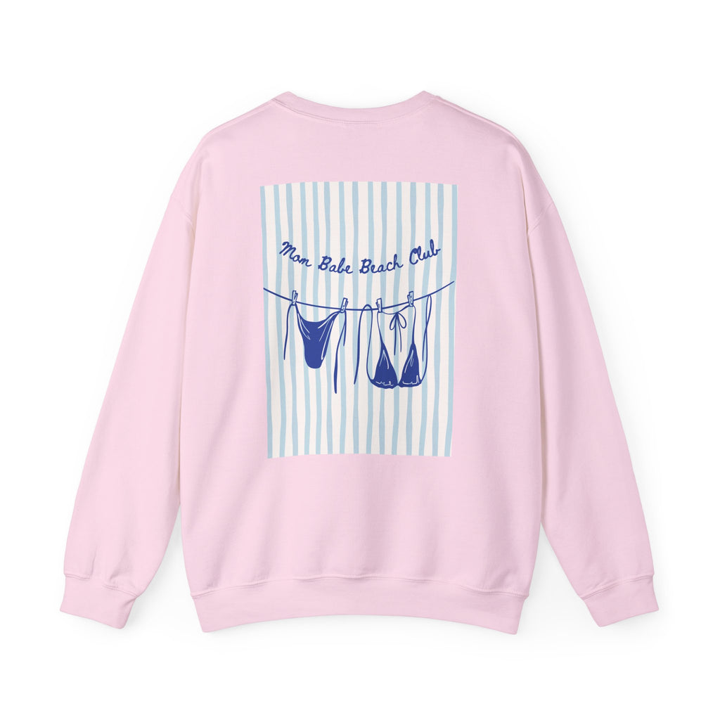 Mom Babe Beach Club - Bikini Graphic Sweatshirt