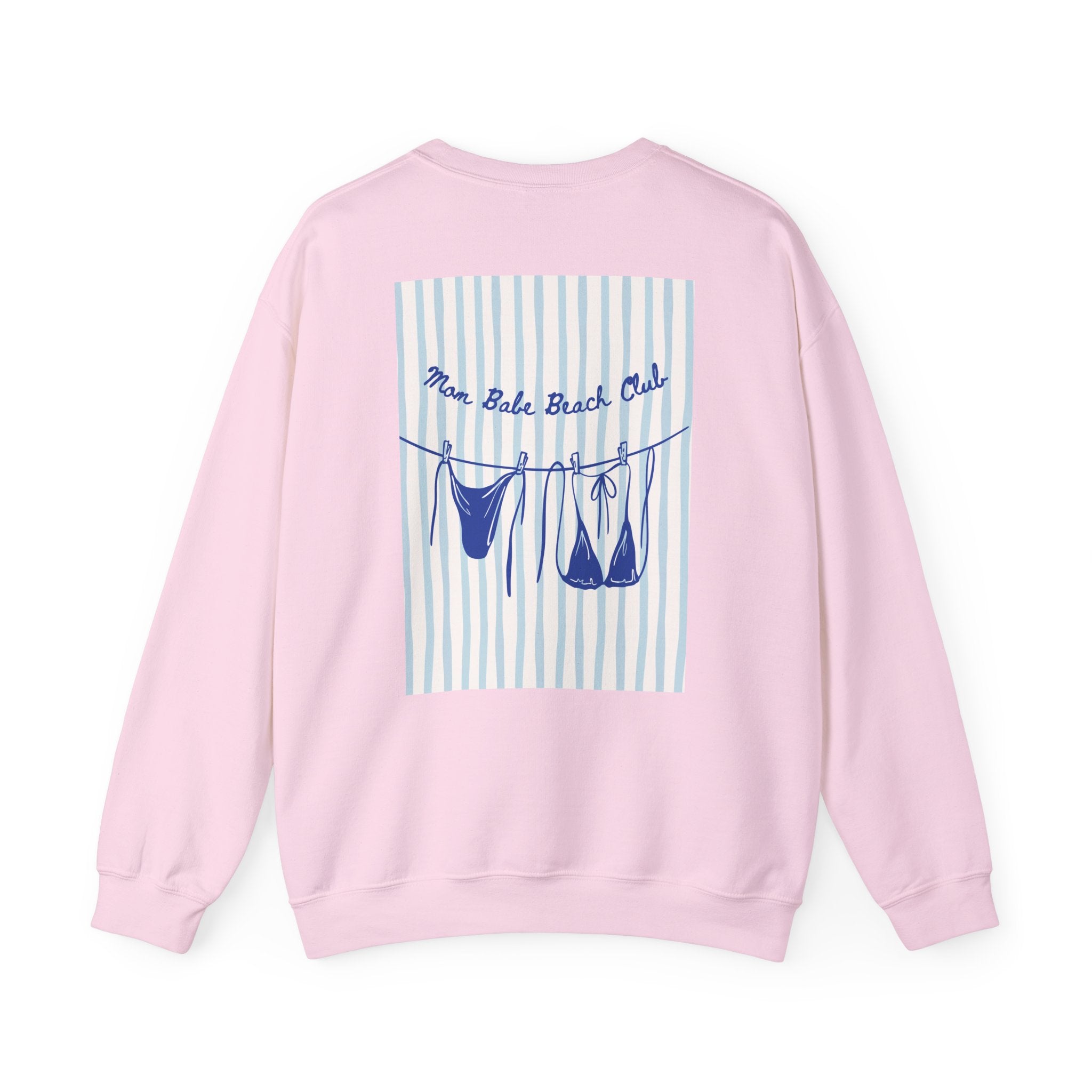 Mom Babe Beach Club - Bikini Graphic Sweatshirt