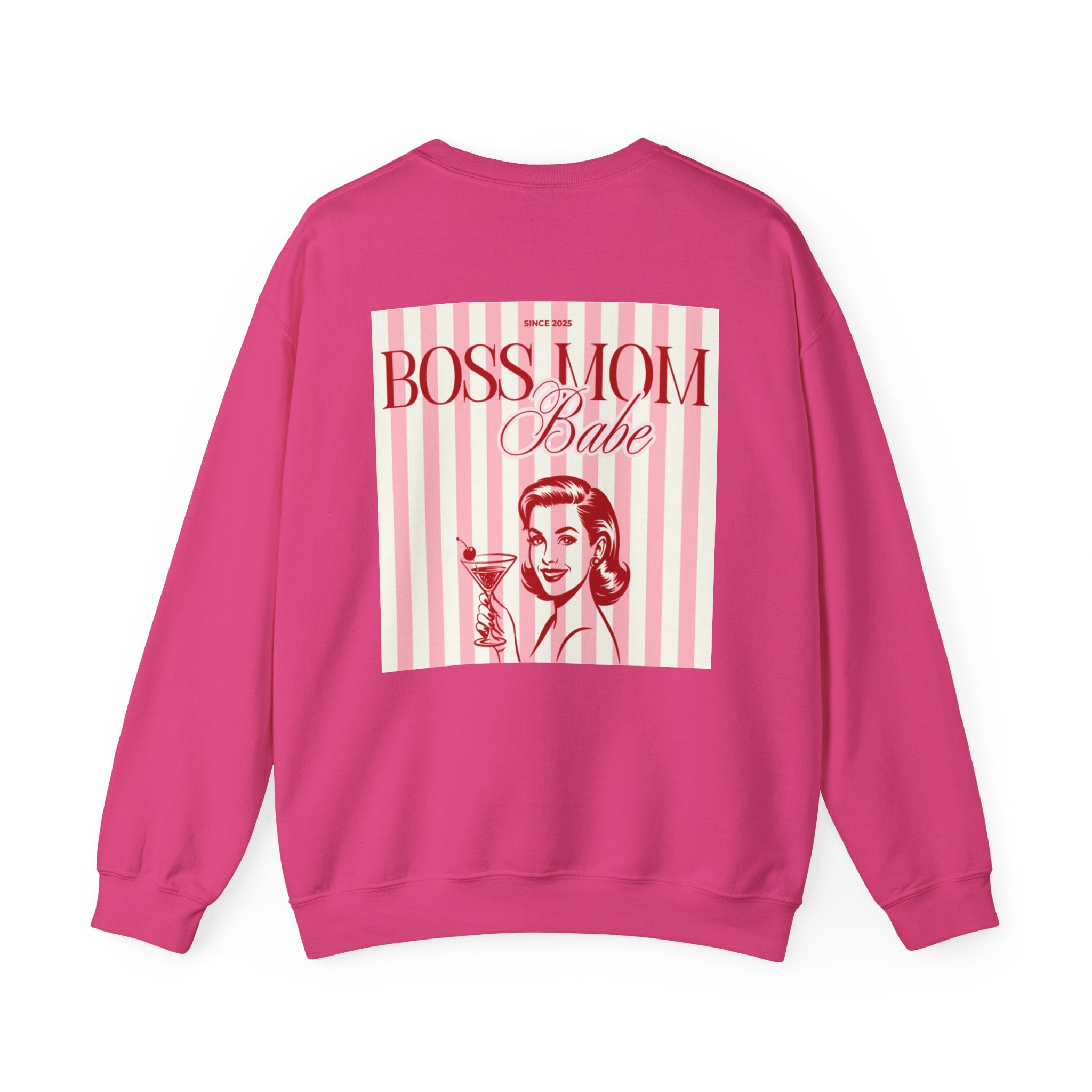 Boss Mom Babe — Vintage Retro Graphic Sweatshirt