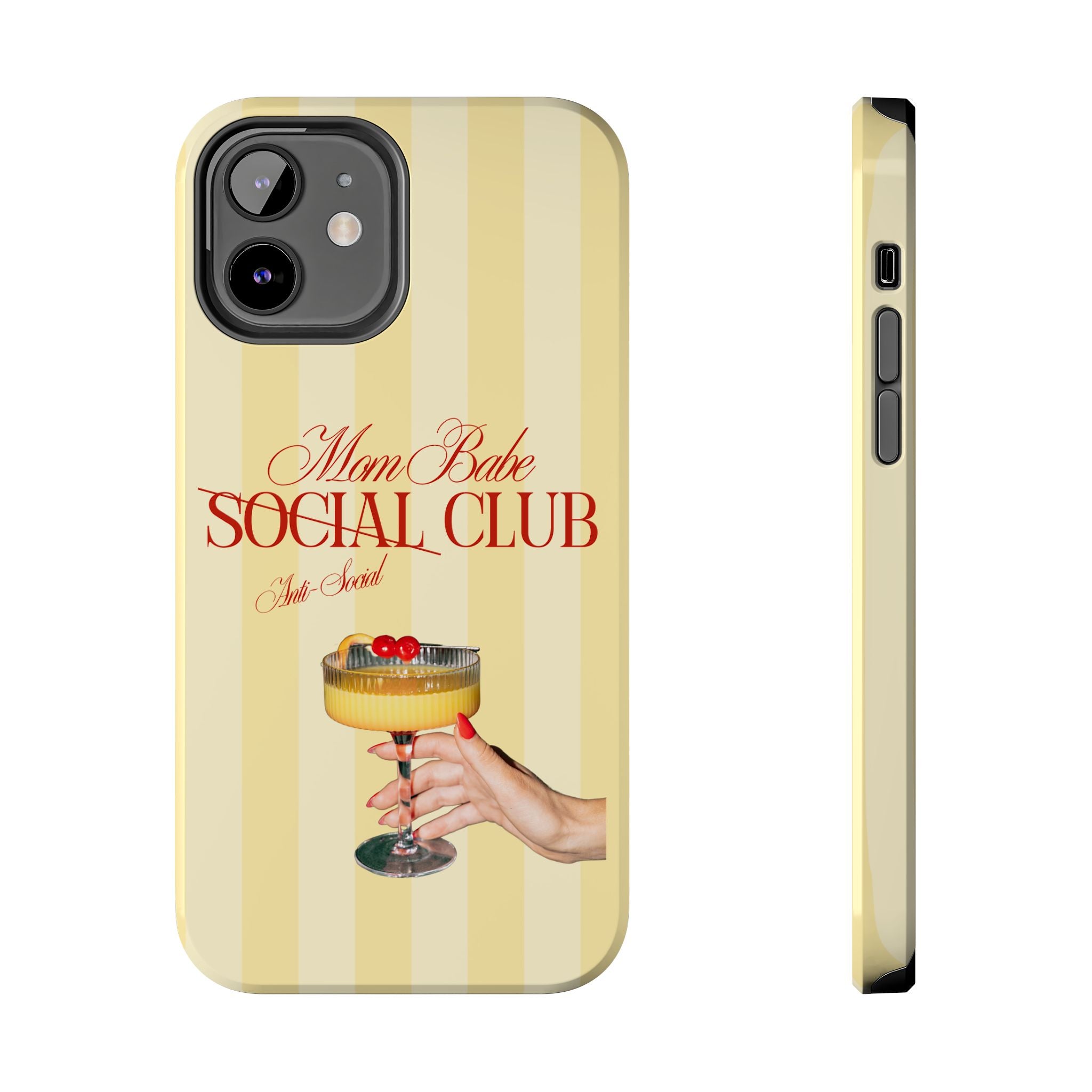 Mom Babe Anti-Social Club Tough Phone Case