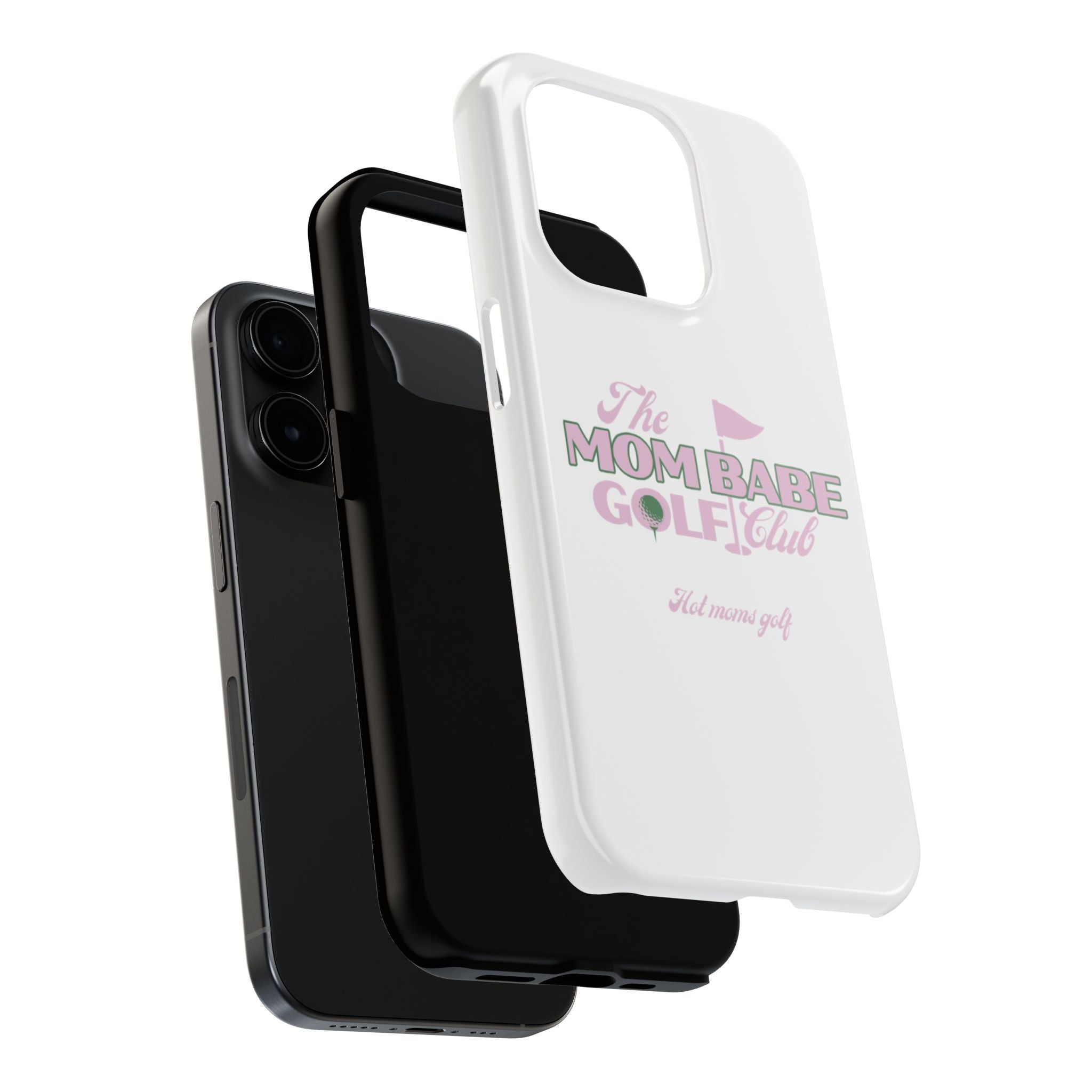 The Mom Babe Golf Club - Pink Vintage Golf Tough Phone Case