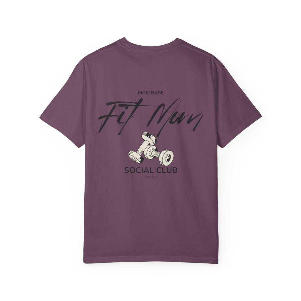 Fit Mom Social Club - Mom Babe Tee Black