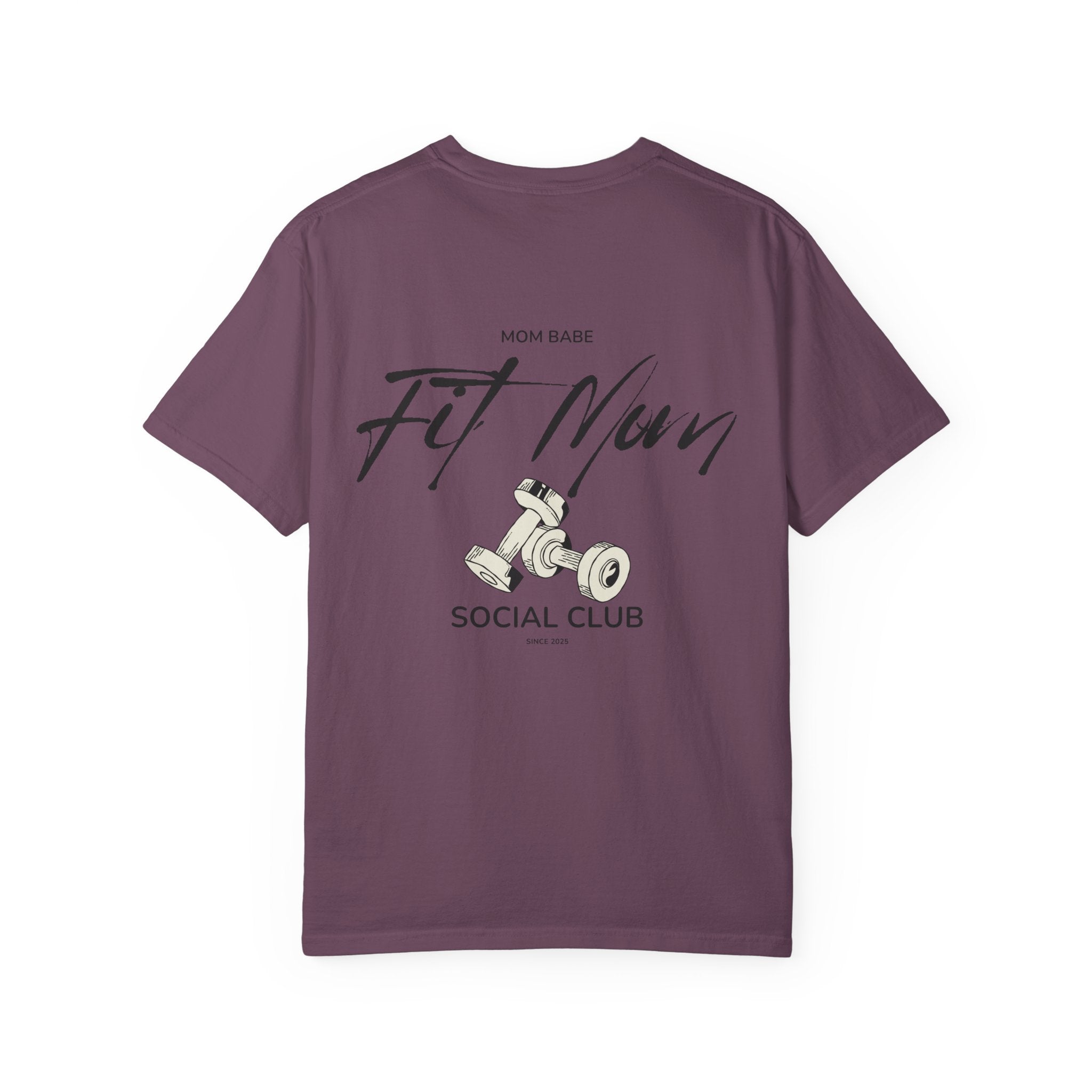 Fit Mom Social Club - Mom Babe Tee Black