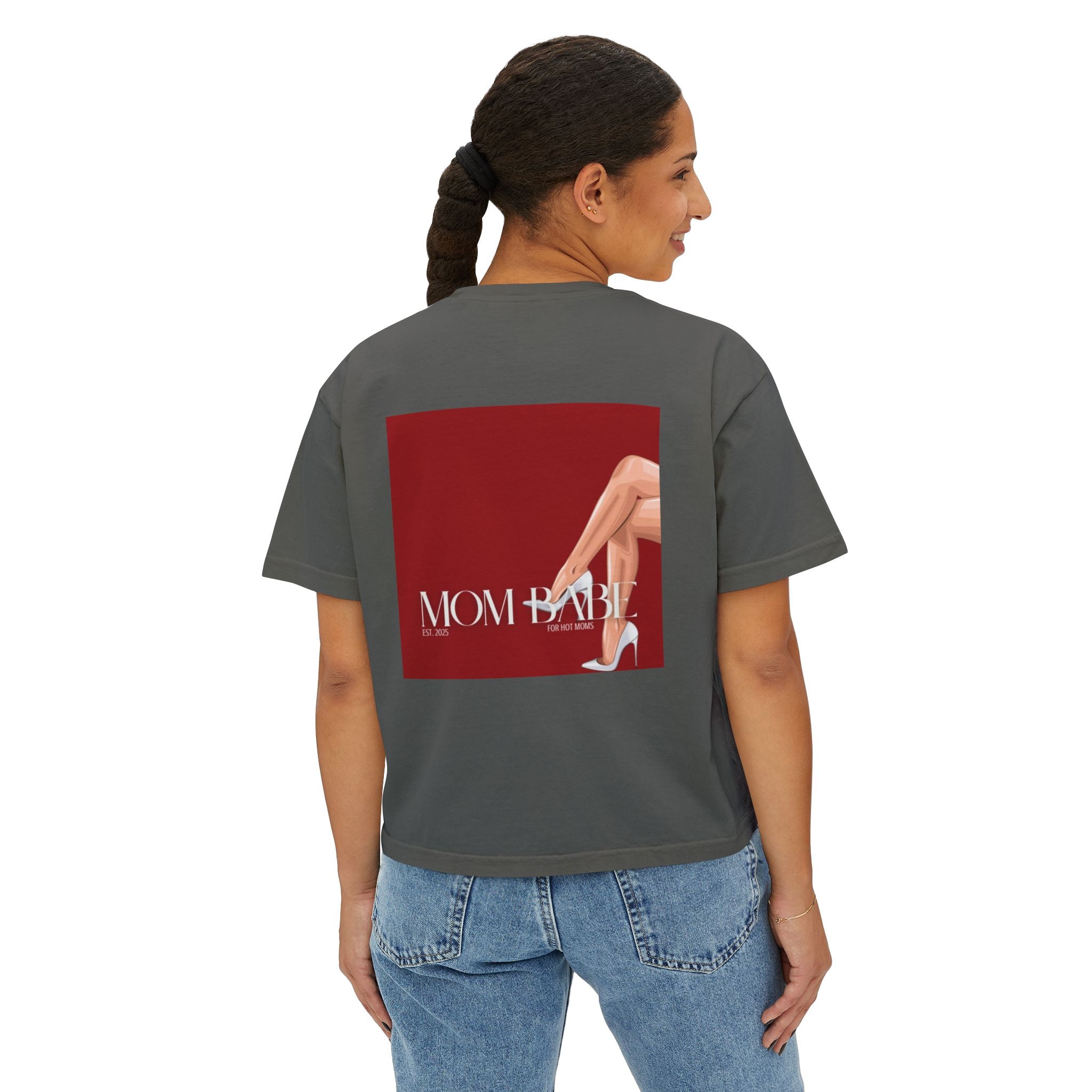 Mom Babe For Hot Moms - White Heels Graphic Tee