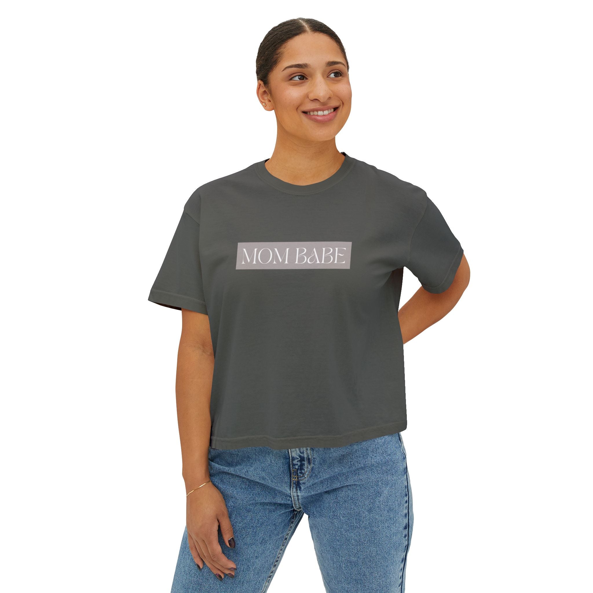 Pilates Mom Babe Club — Workout Graphic Tee (White Print)
