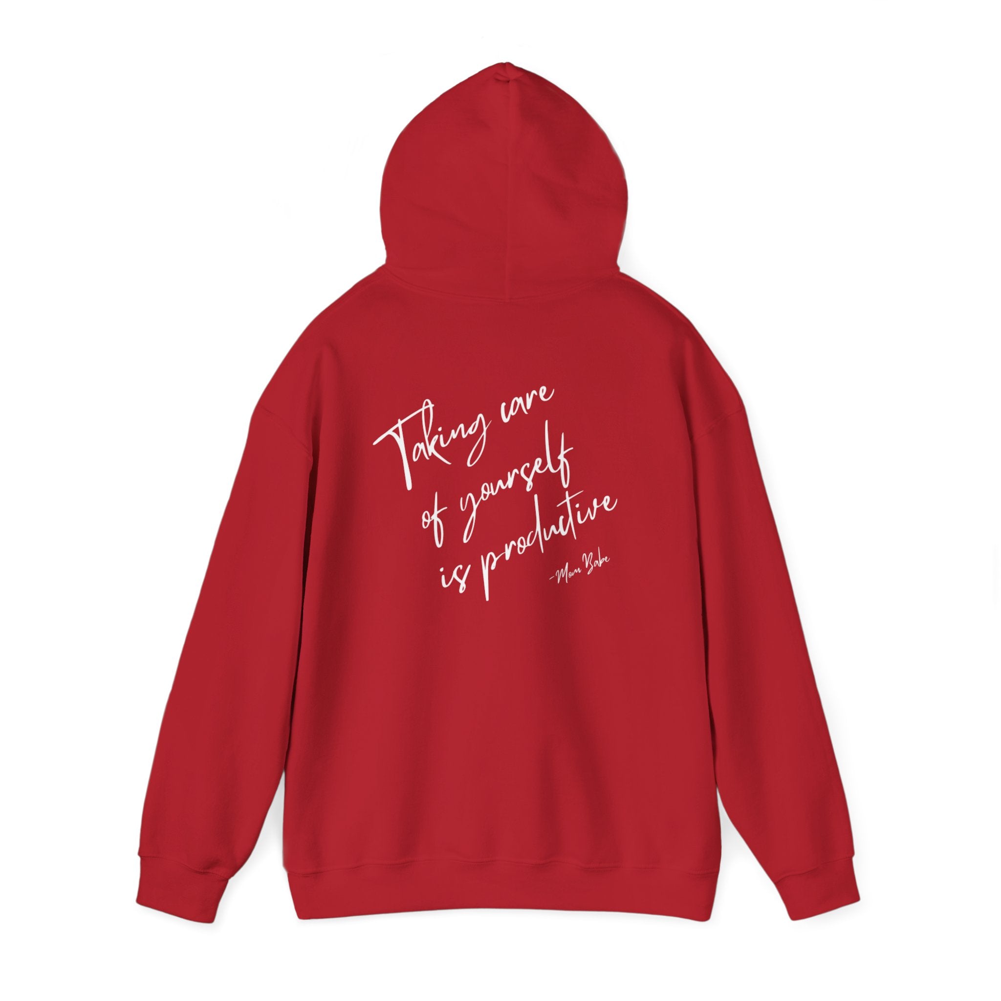 Taking Care  Of Yourself Is Productive - Script Graphic Hoodie