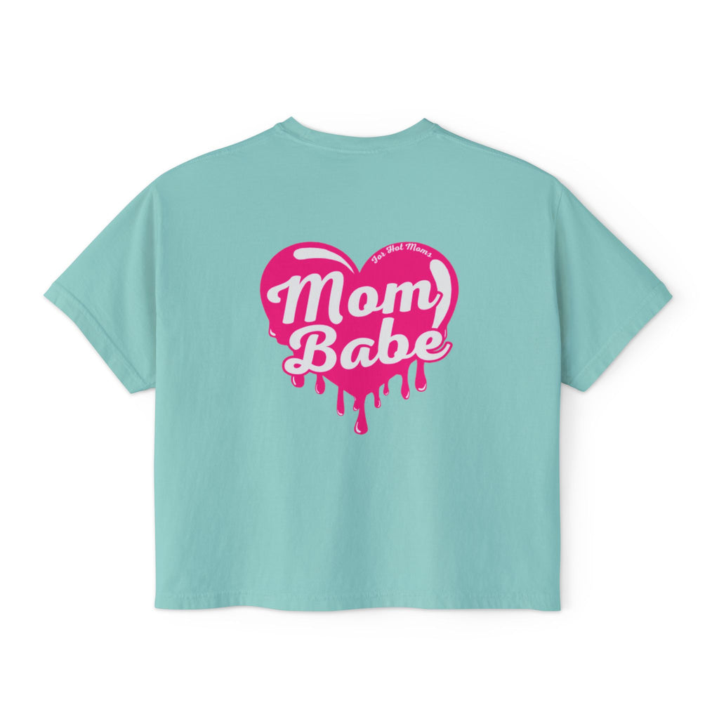 Mom Babe For Hot Moms — Pink Heart Drip Graphic Tee