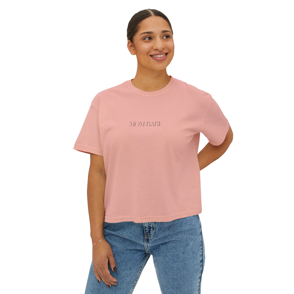 Pilates Mom Babe Club — Workout Graphic Tee (Black Print)