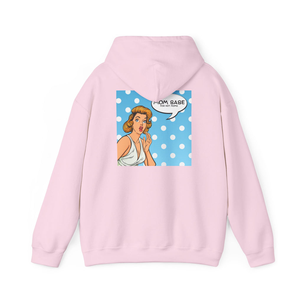 Mom Babe For Hot Moms - Retro Pop Art Graphic Hoodie