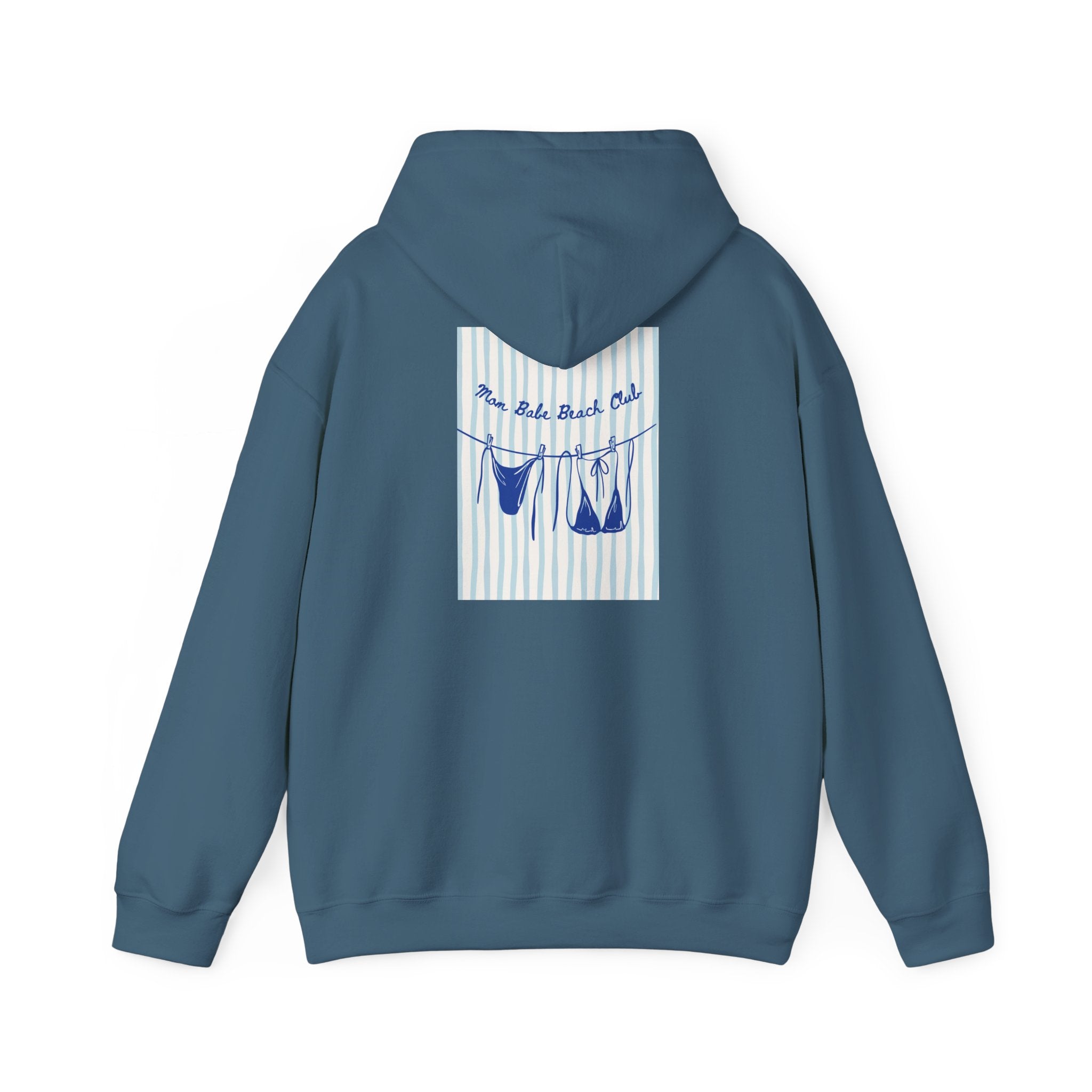Mom Babe Beach Club - Bikini Graphic Hoodie