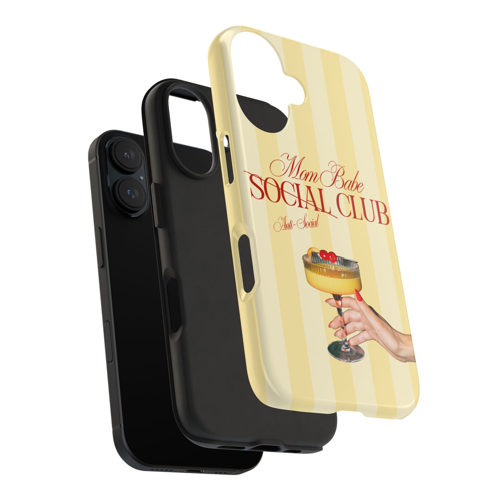 Mom Babe Anti-Social Club Tough Phone Case