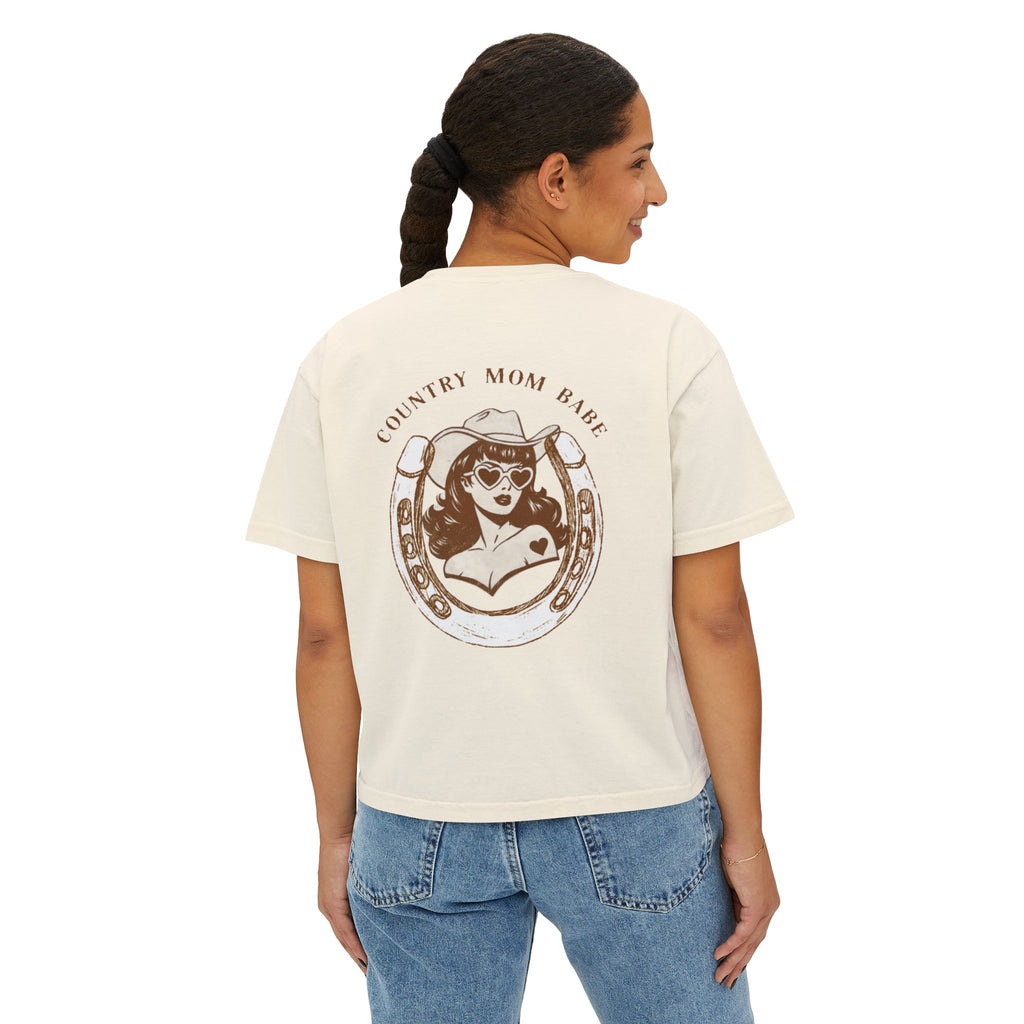Country Mom Babe - Rodeo Cowgirl Graphic Tee