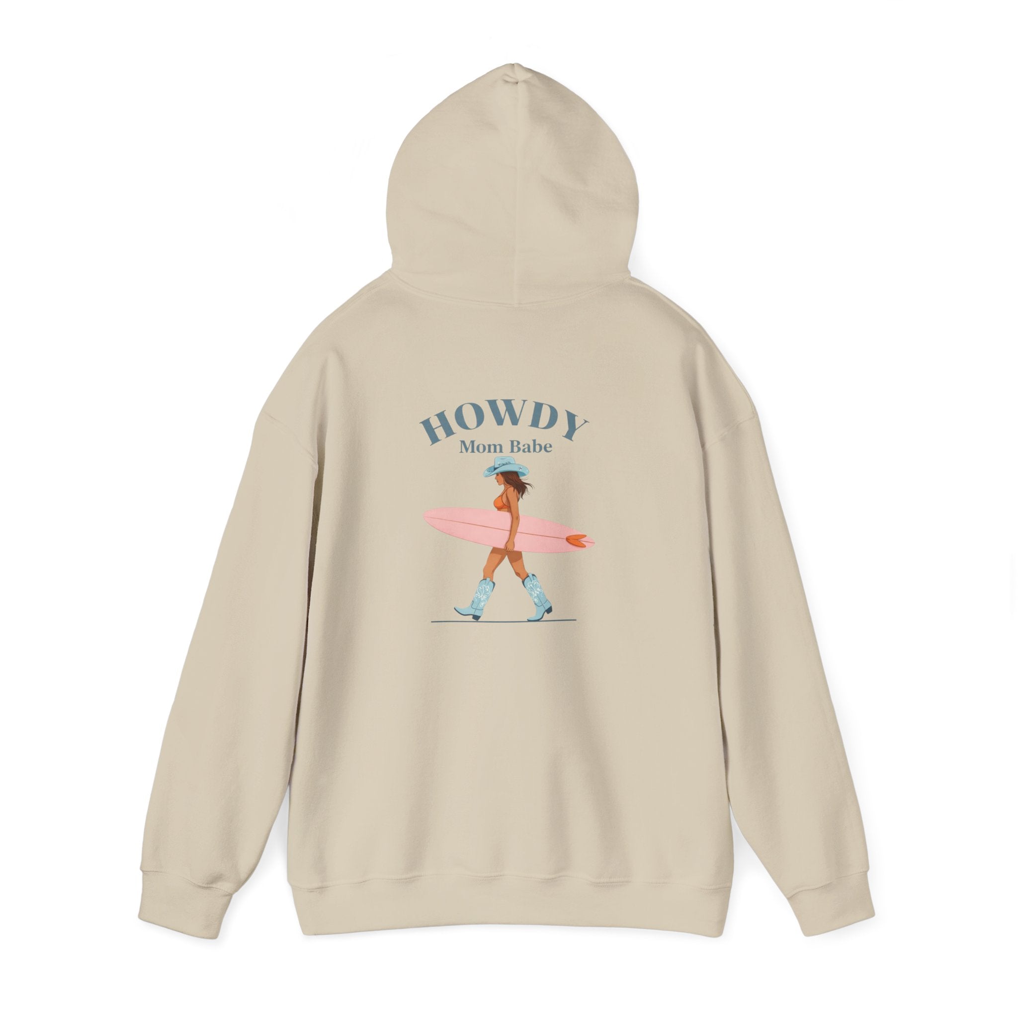 Howdy Mom Babe — Surf Girl Graphic Hoodie